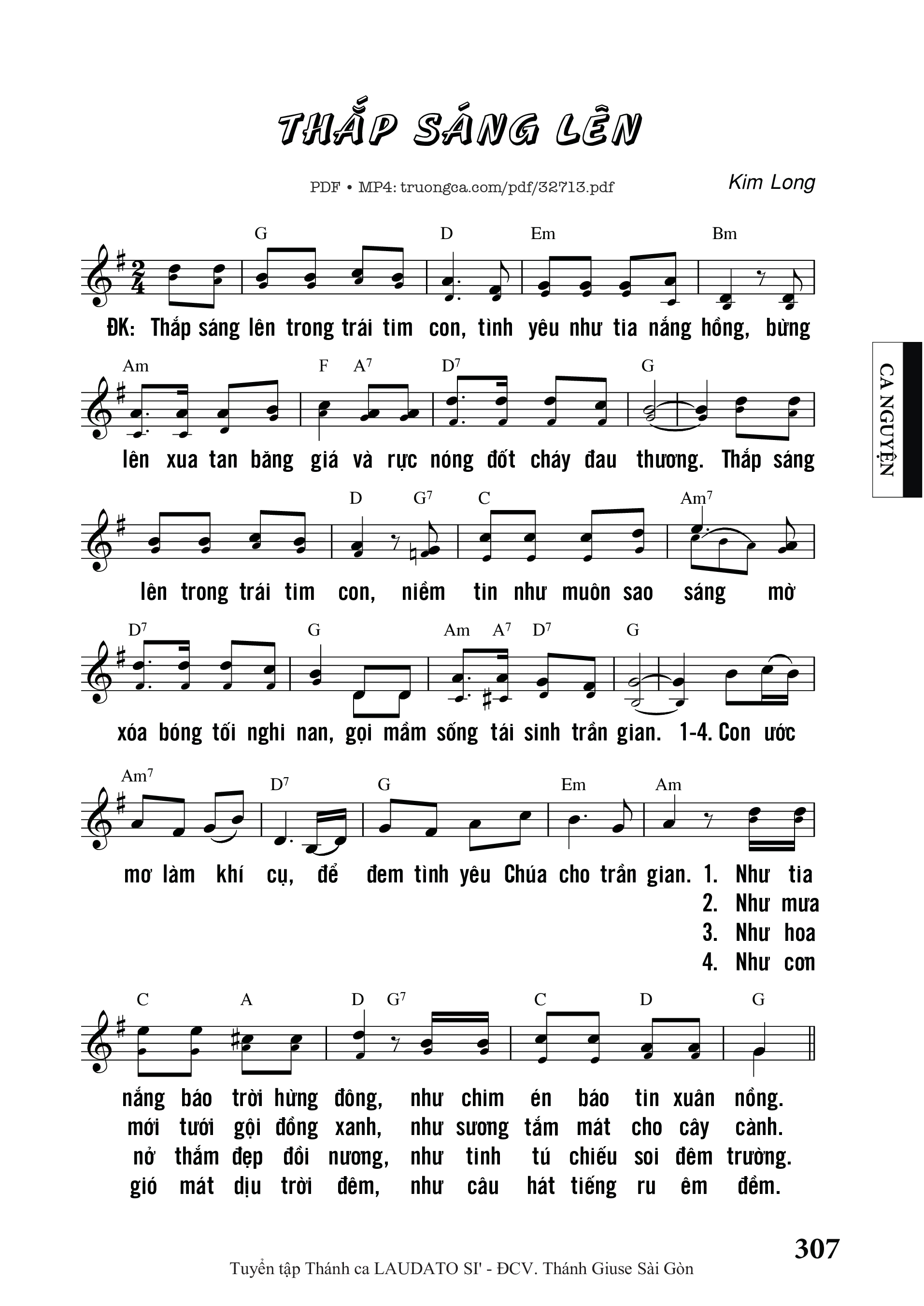 Sheet PDF of Thắp Sáng Lên