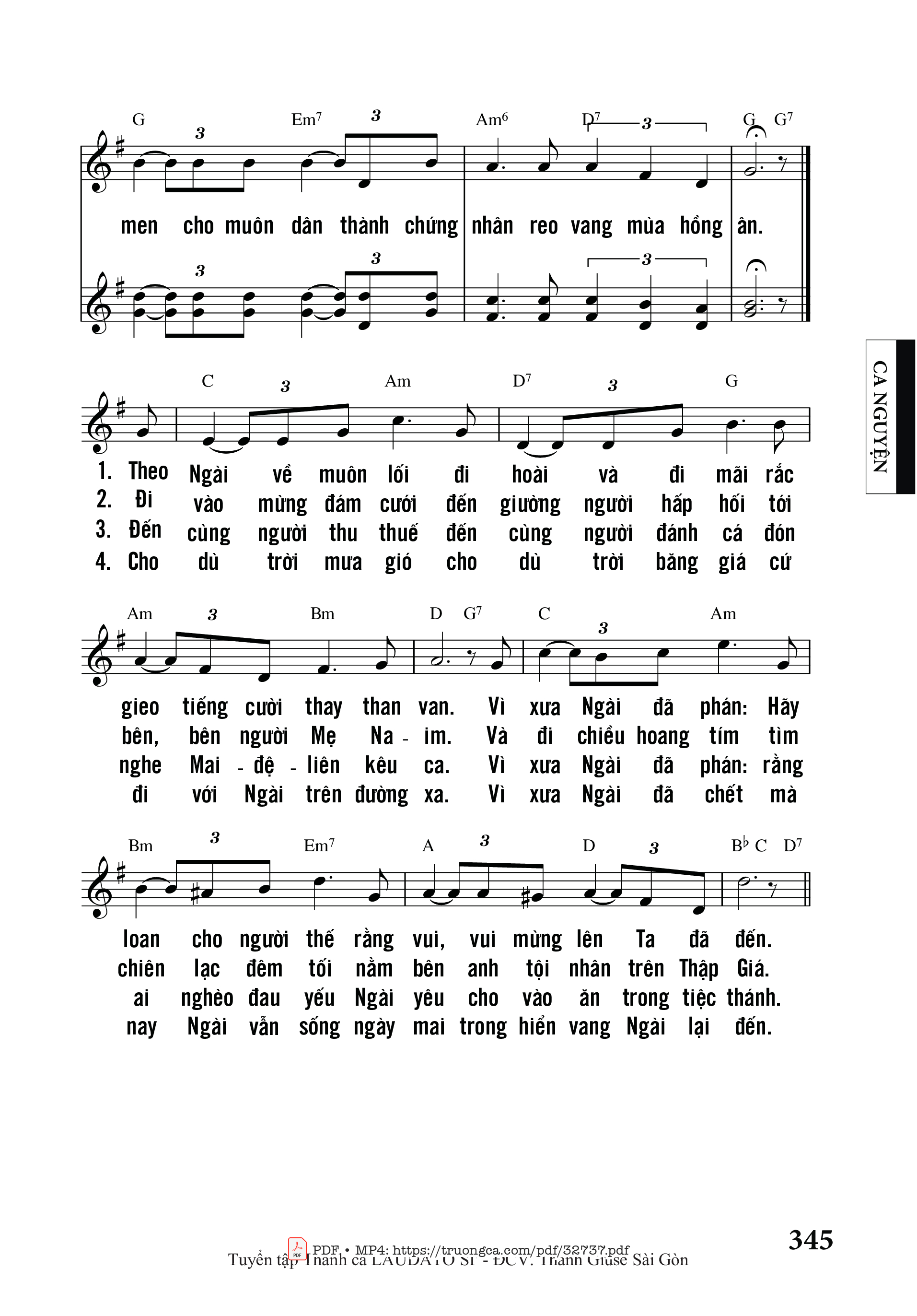 Page 2 of Sheet music PDF Vào Đời - Thành Tâm