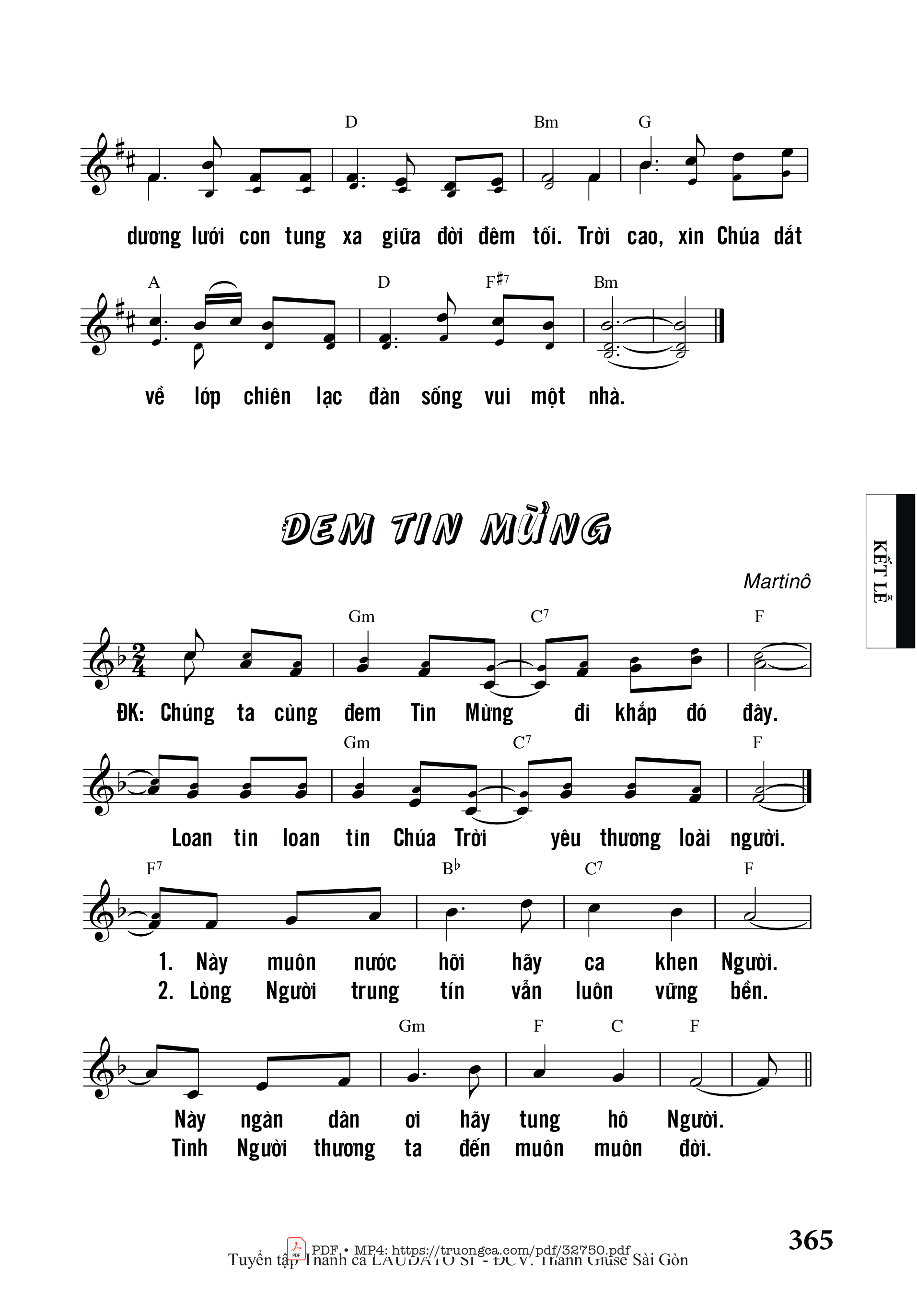 Page 2 of Sheet music PDF Chúa Sai Con Đi - Trầm Hương – Dao Kim