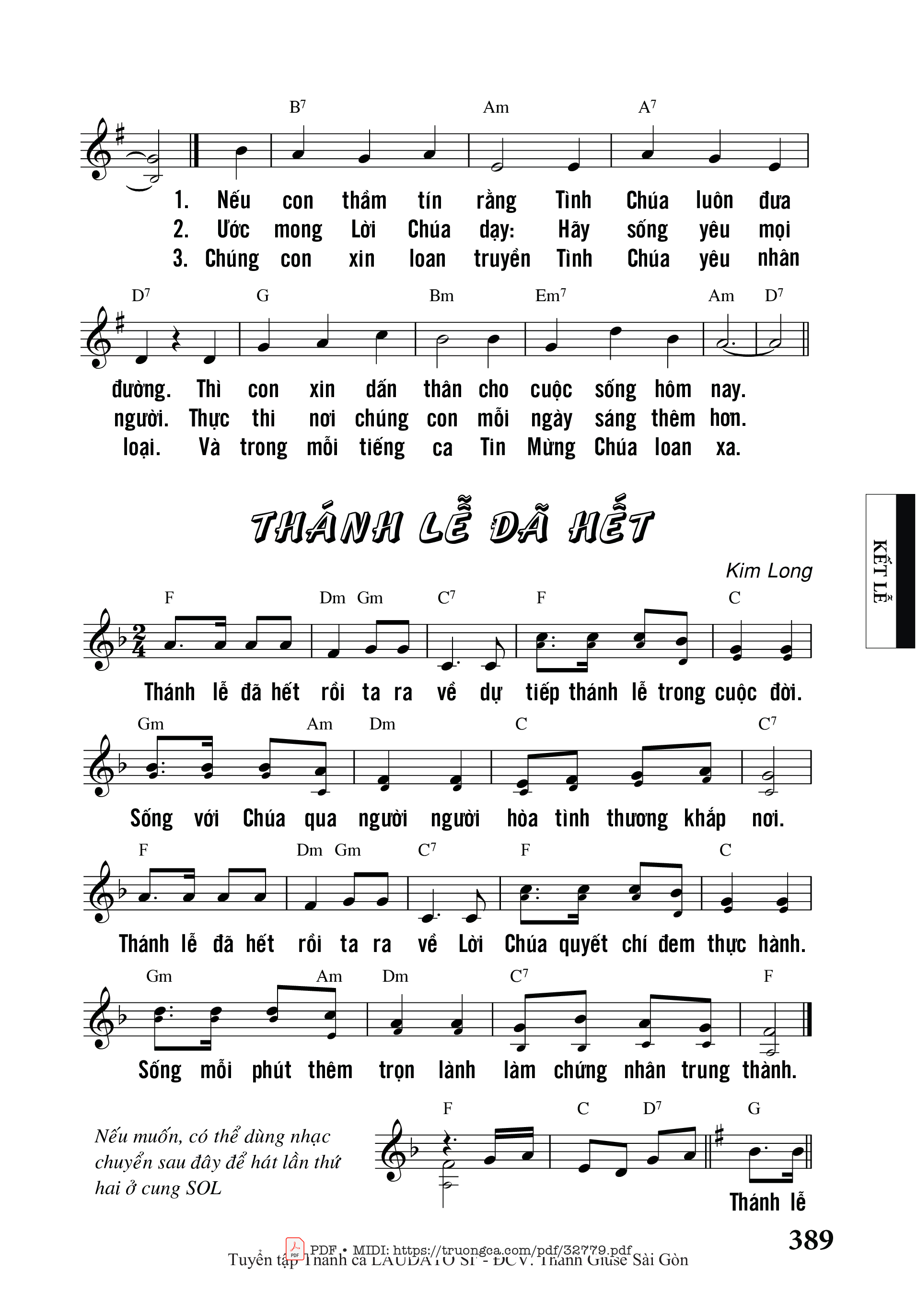 Page 2 of Sheet music PDF Thánh Lễ Trong Cuộc Đời - Nguyễn Duy