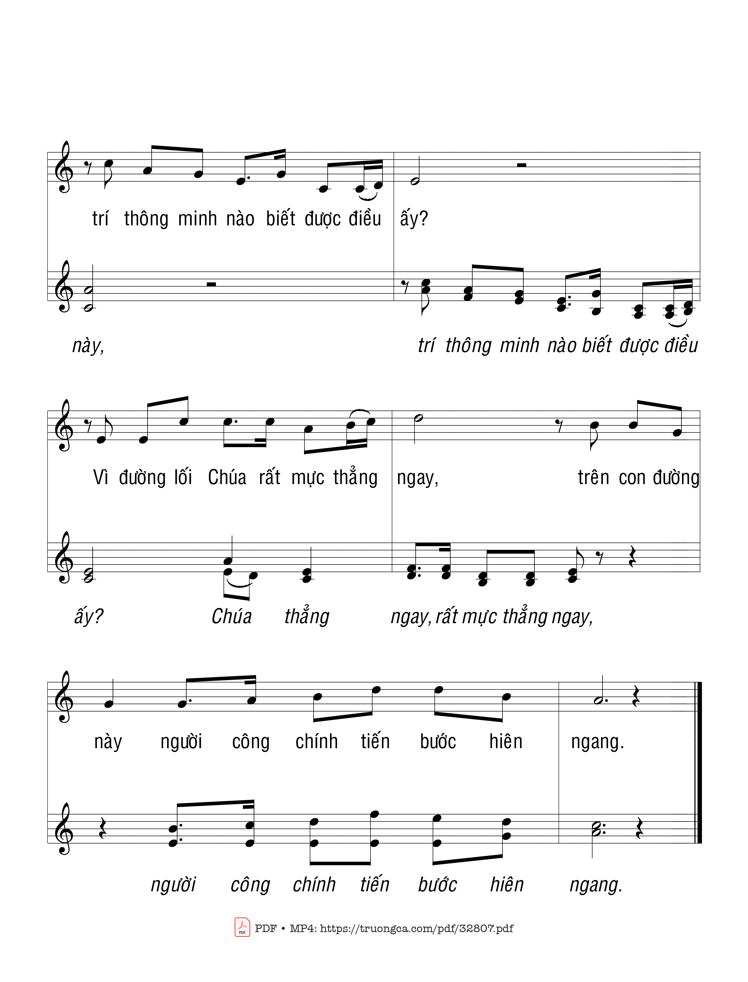 Page 2 of Sheet music PDF Chúa Như Làn Sương Mai - Trầm Hương