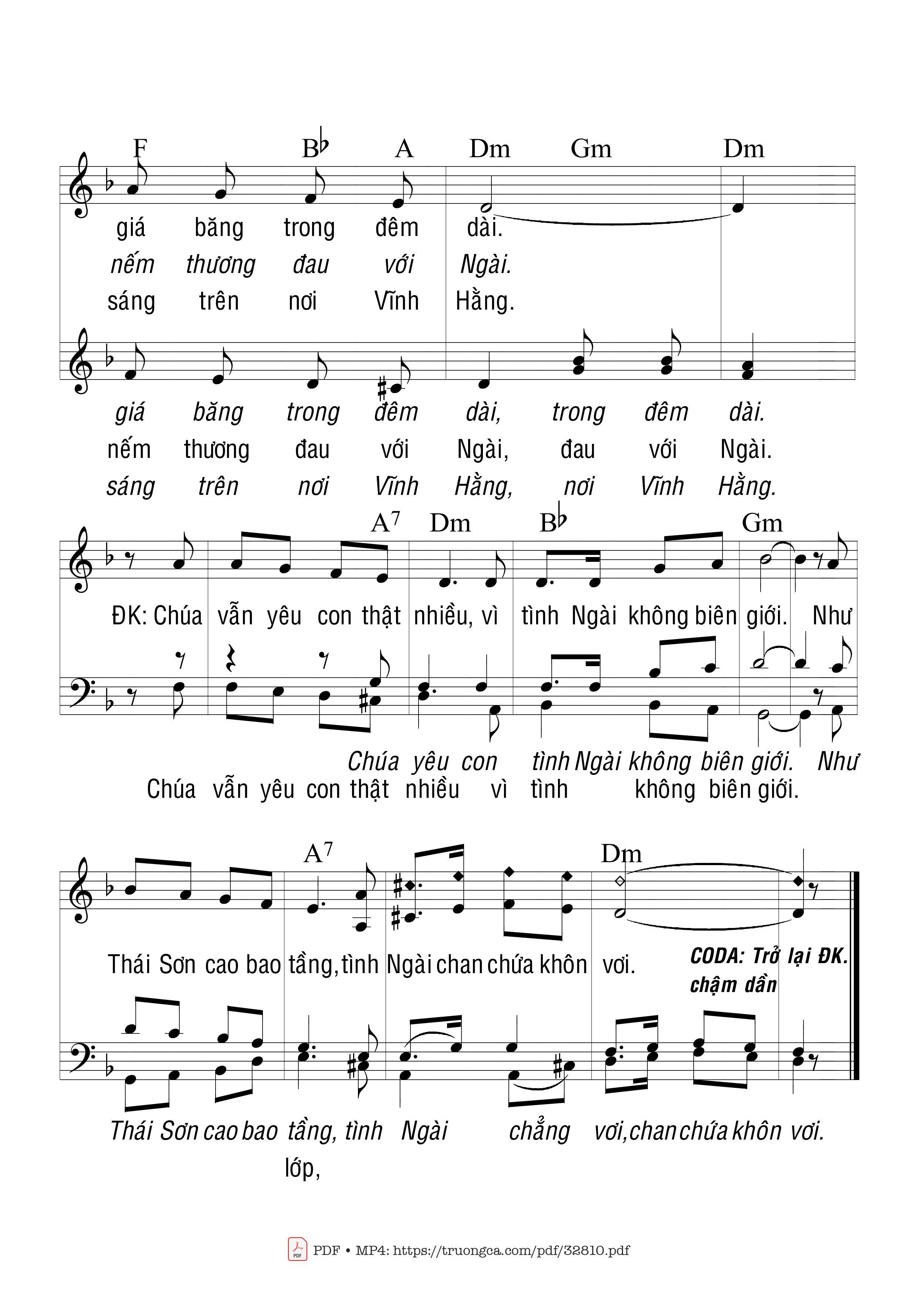 Page 2 of Sheet music PDF Chúa Vẫn Yêu Con - Trầm Hương