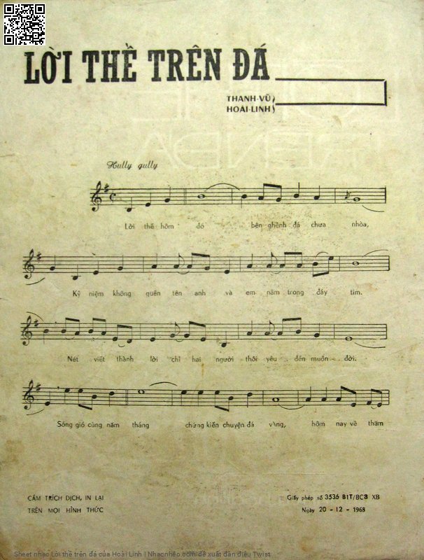 Page 2 of Sheet music PDF Lời thề trên đá - Hoài Linh
