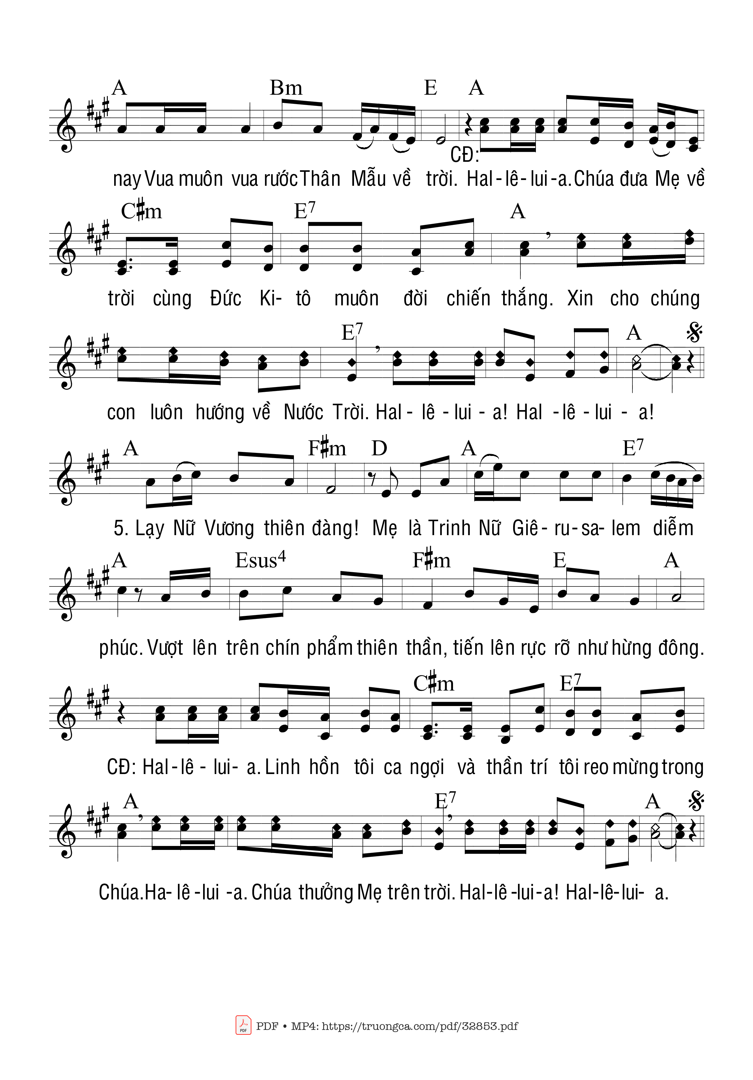 Page 3 of Sheet music PDF Mầu Nhiệm Mừng - Trầm Hương