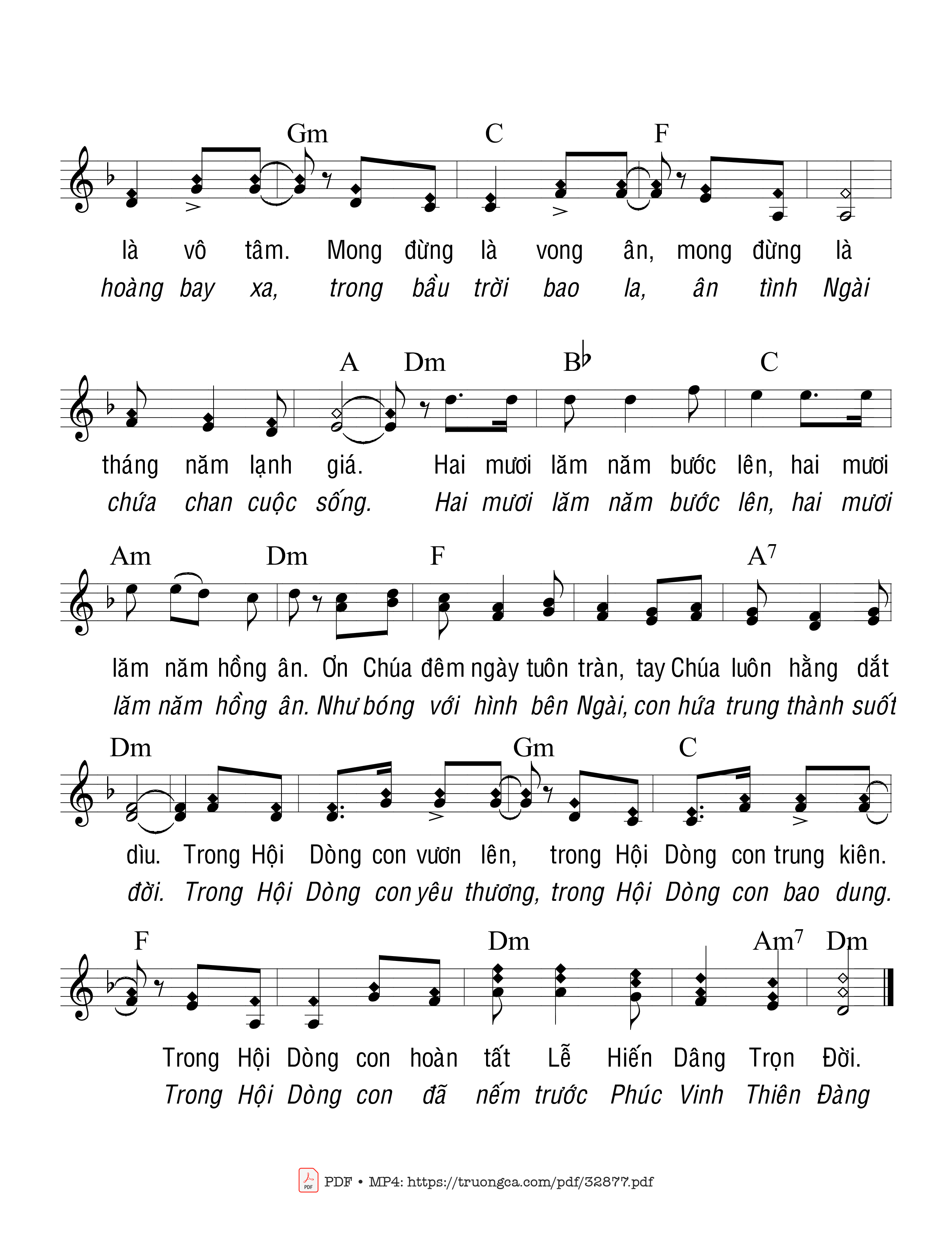 Page 2 of Sheet music PDF Ngày Xa Xưa Ấy - Trầm Hương