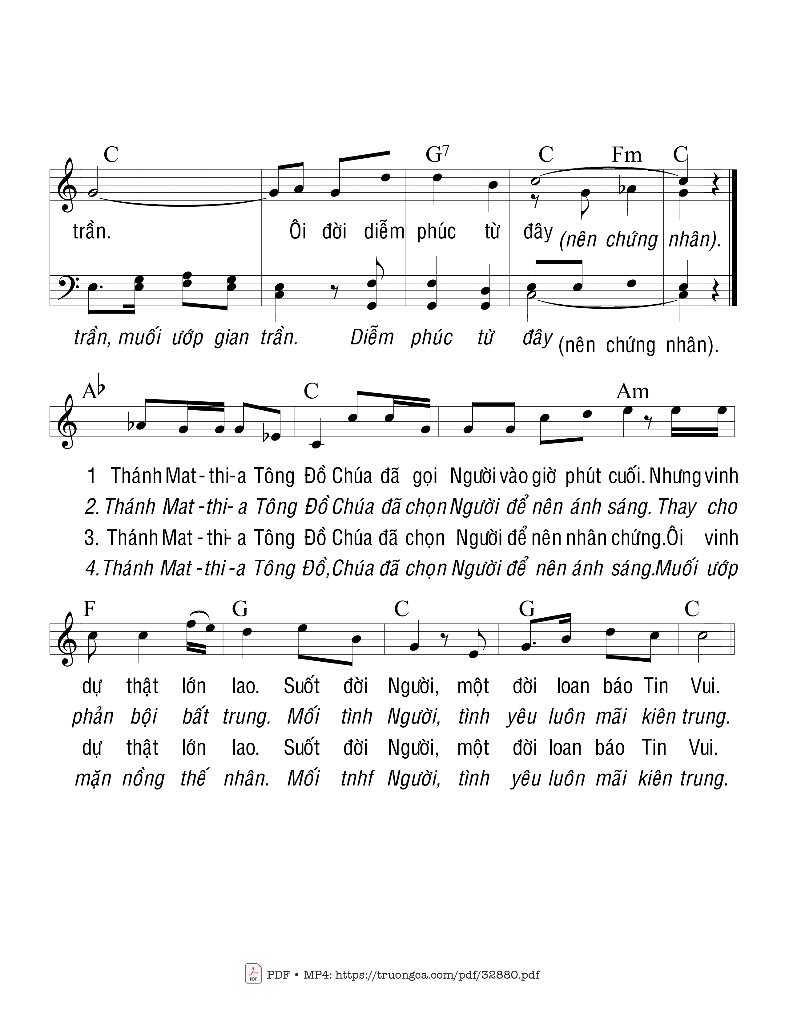 Page 2 of Sheet music PDF Người Đã Gọi Tôi - Trầm Hương