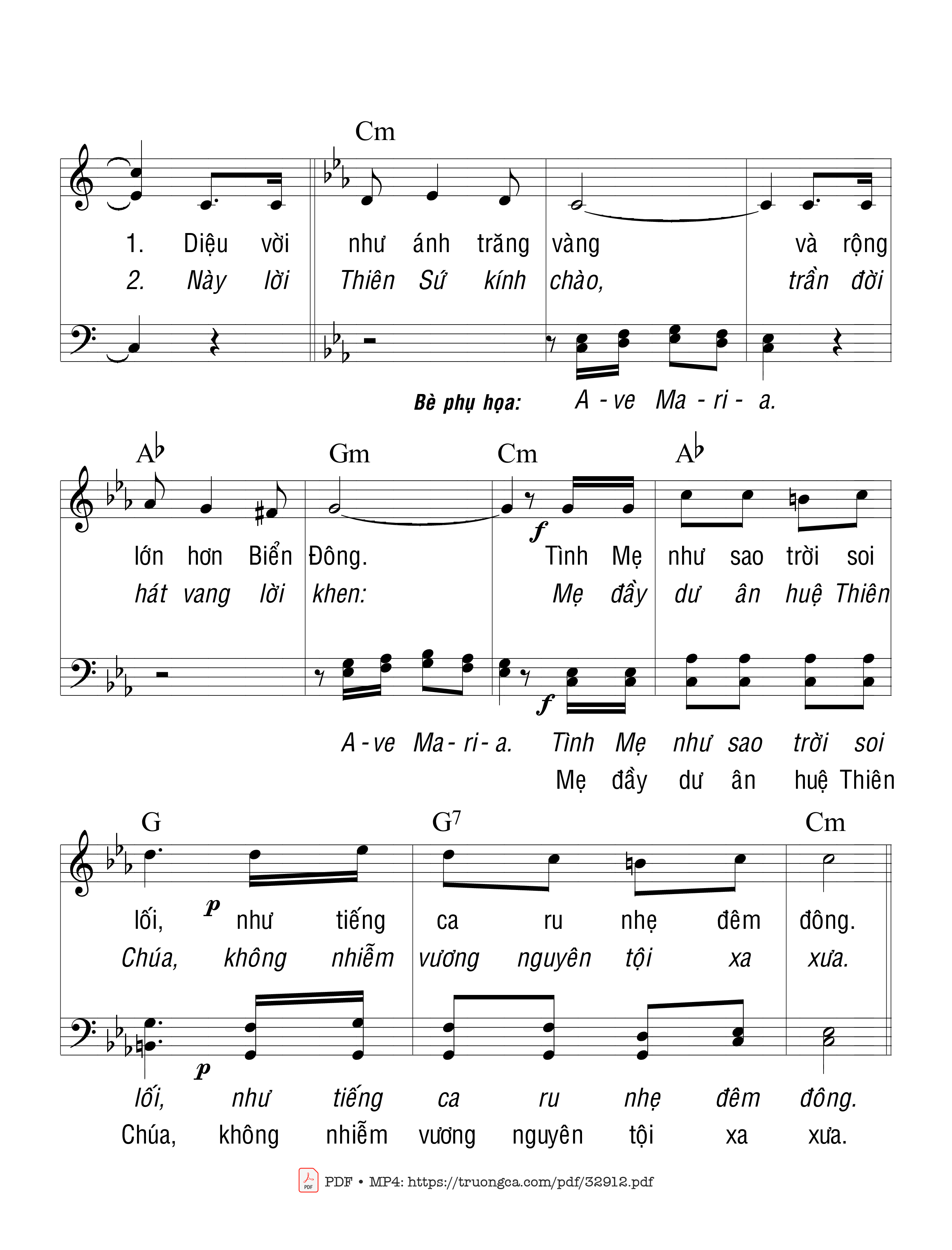 Page 2 of Sheet music PDF Từ Chồi Jes-Sê - Trầm Hương