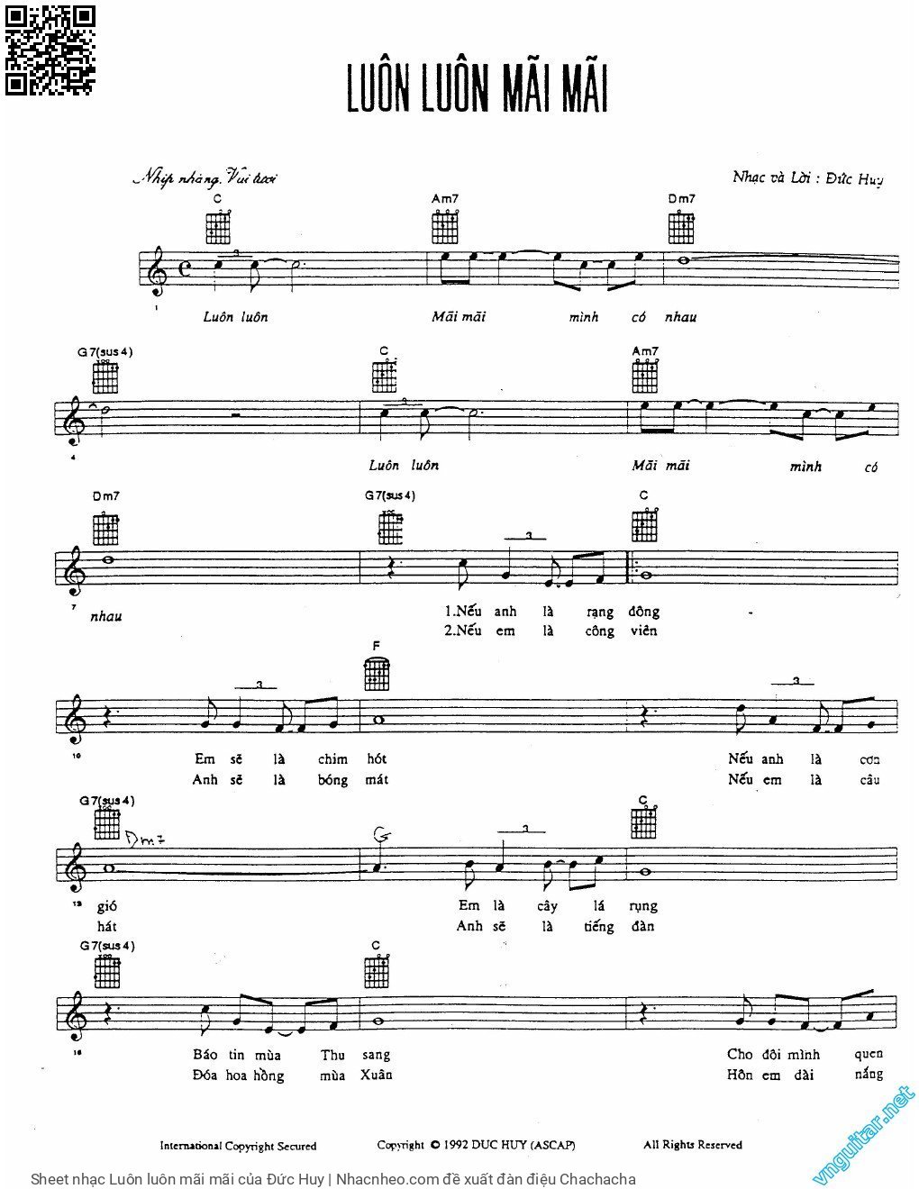 Sheet PDF of Luôn luôn mãi mãi