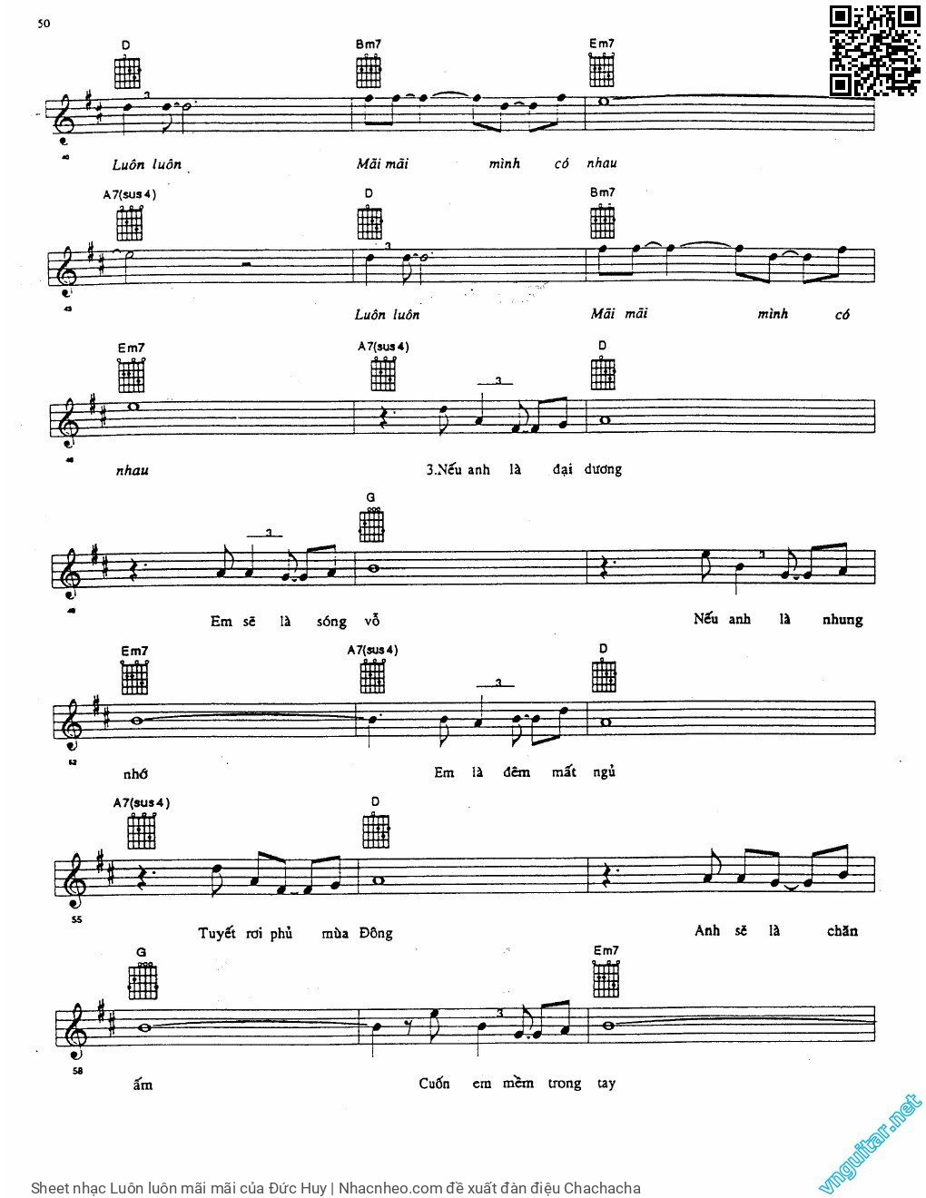 Page 3 of Sheet music PDF Luôn luôn mãi mãi - Đức Huy