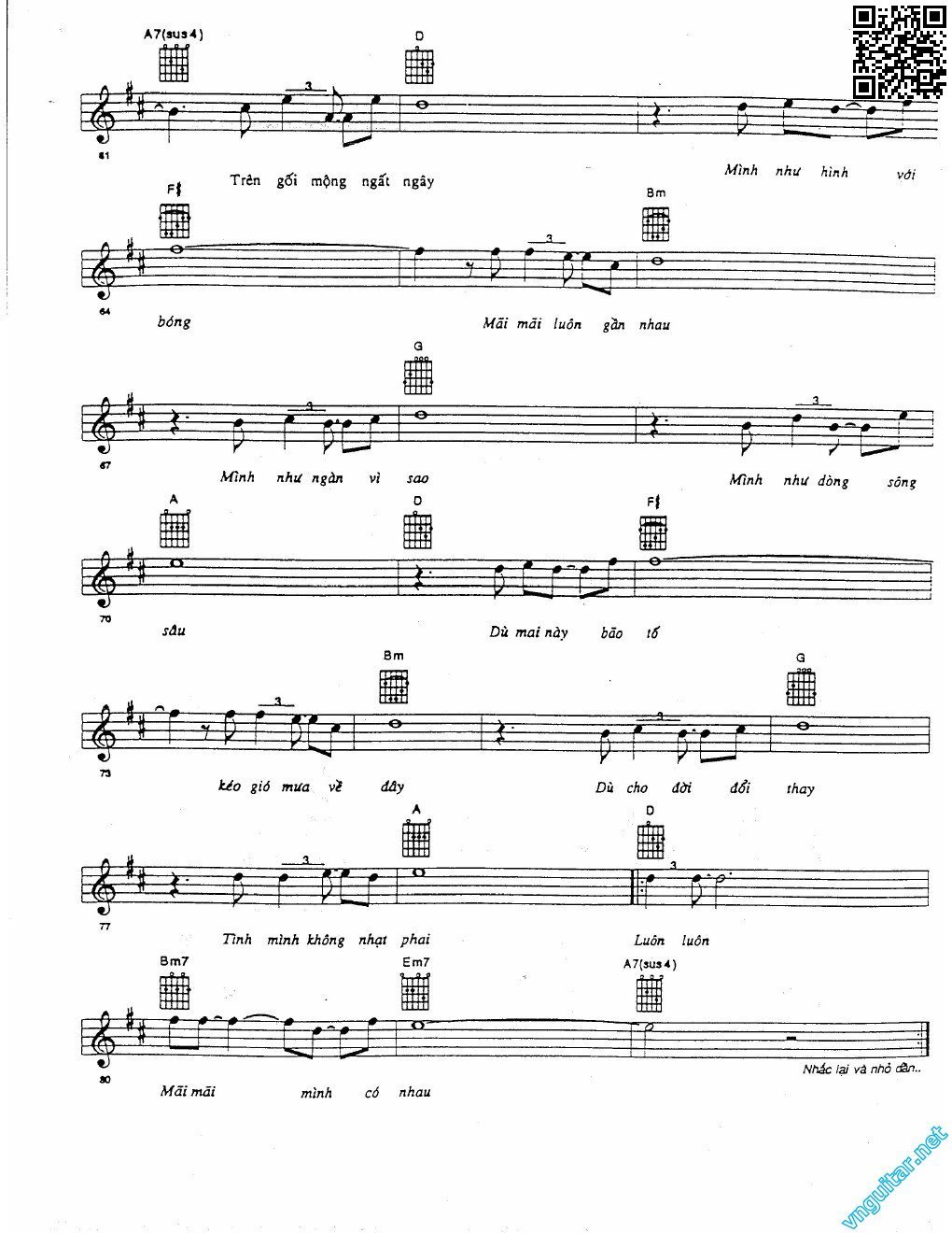 Page 4 of Sheet music PDF Luôn luôn mãi mãi - Đức Huy