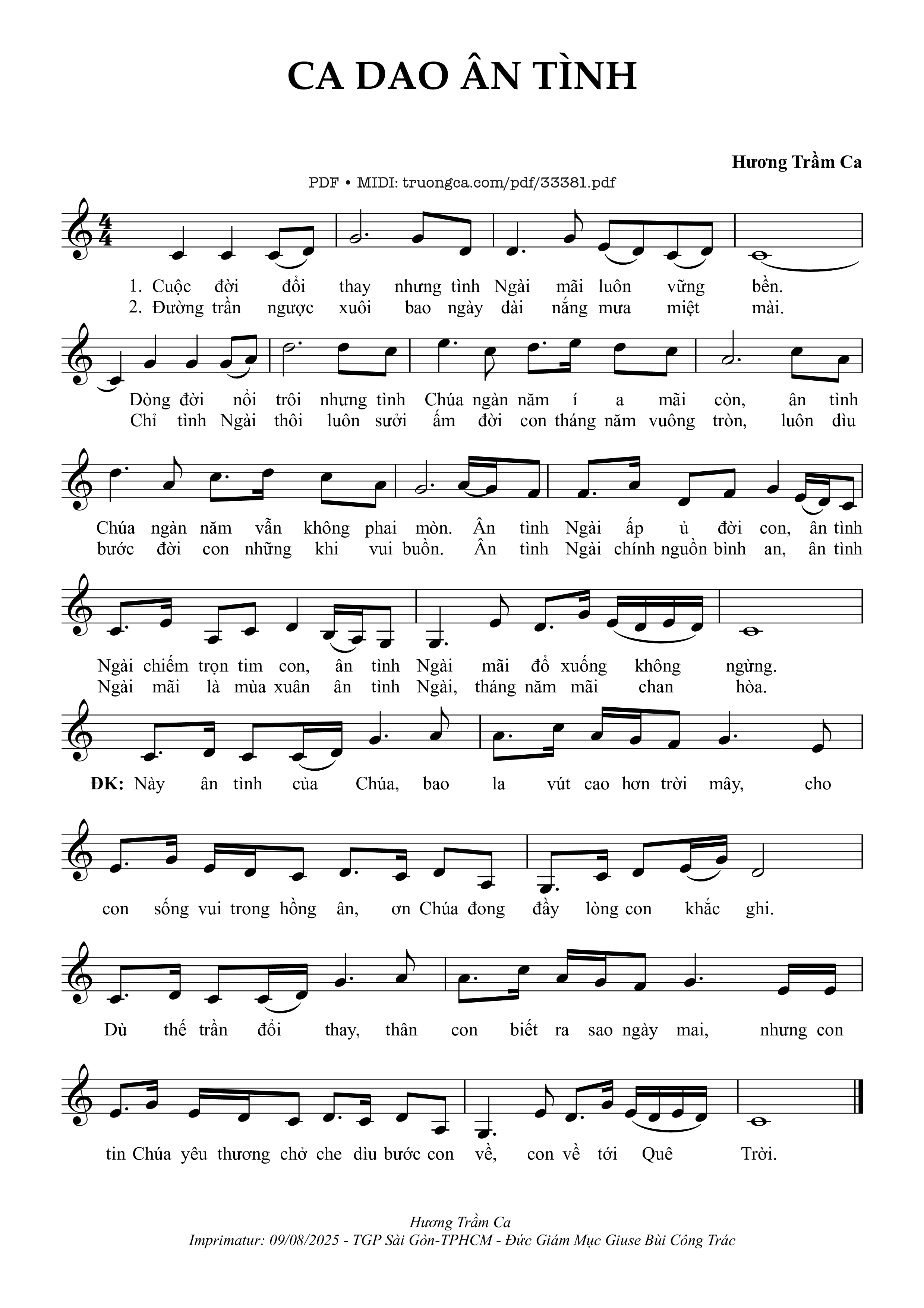 Ca Dao Ân Tình - Hương Trầm Ca