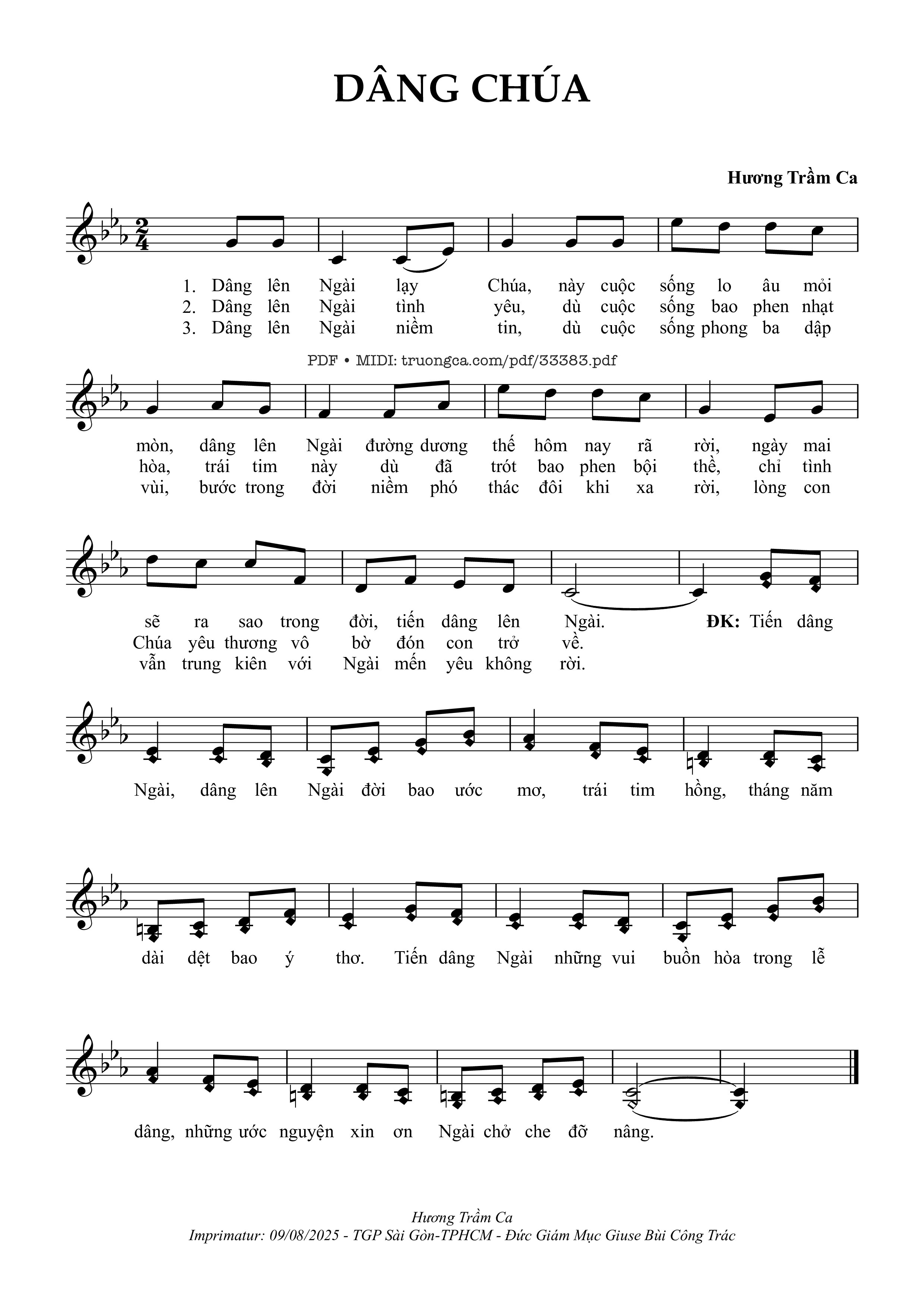 Dâng Chúa - Hương Trầm Ca