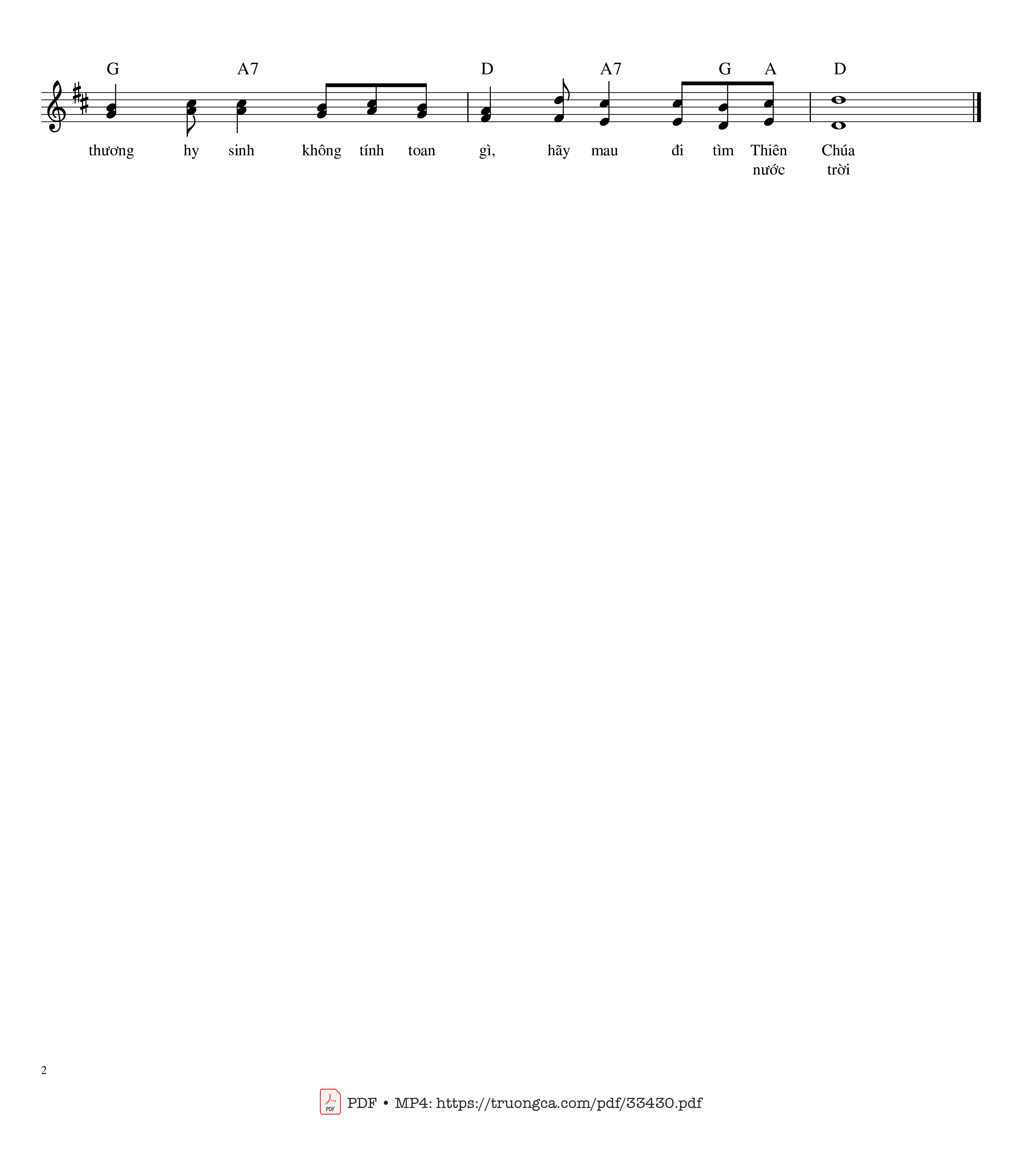 Page 2 of Sheet music PDF Đi Tìm Chúa - Agustino Trí Dũng