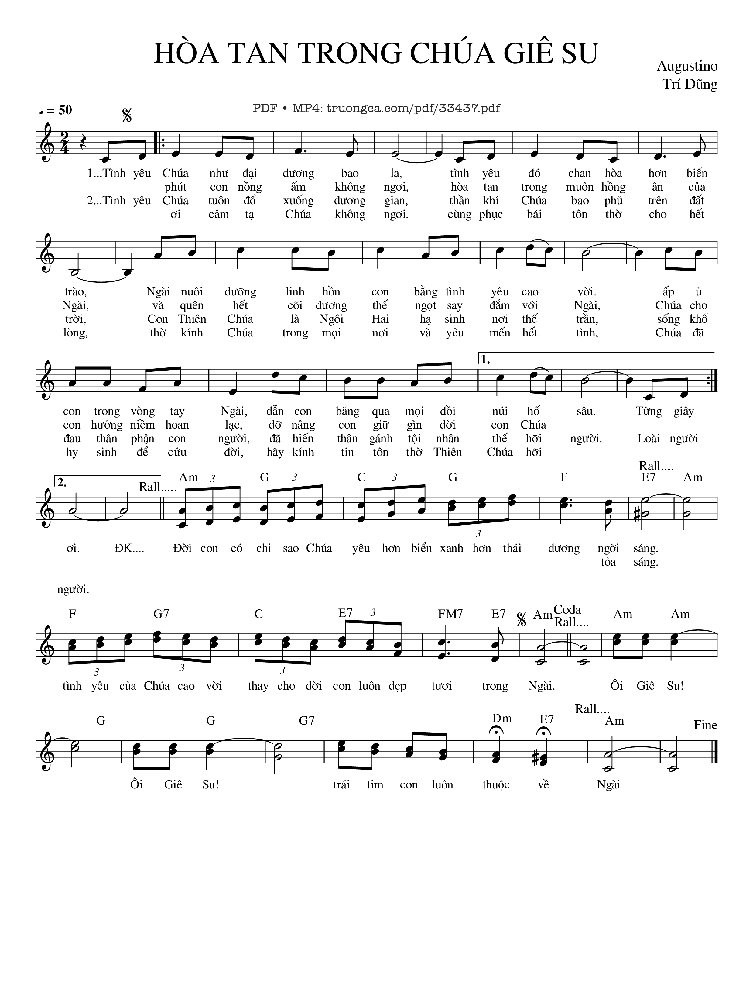 Hòa Tan Trong Chúa