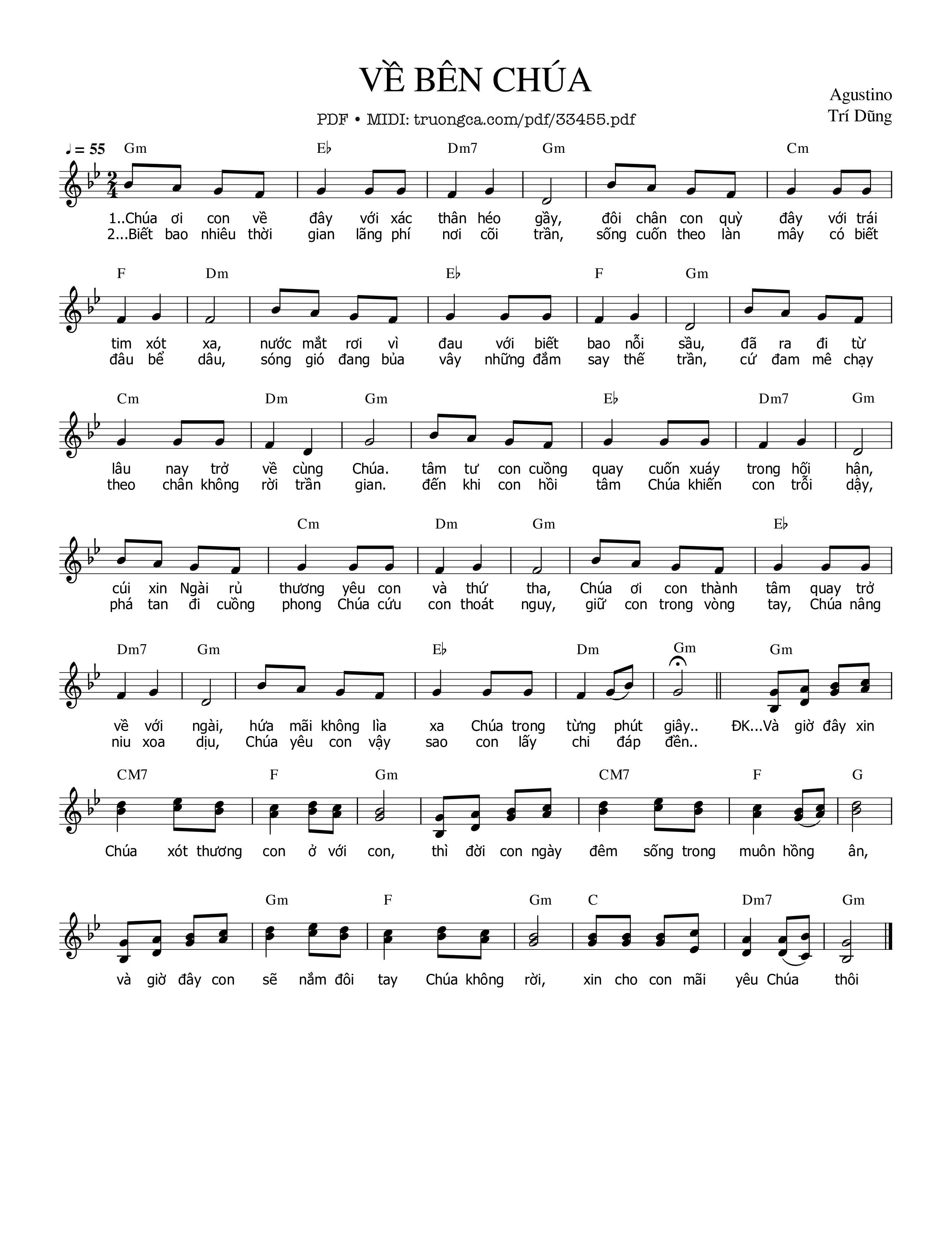 Về Bên Chúa - Agustino Trí Dũng