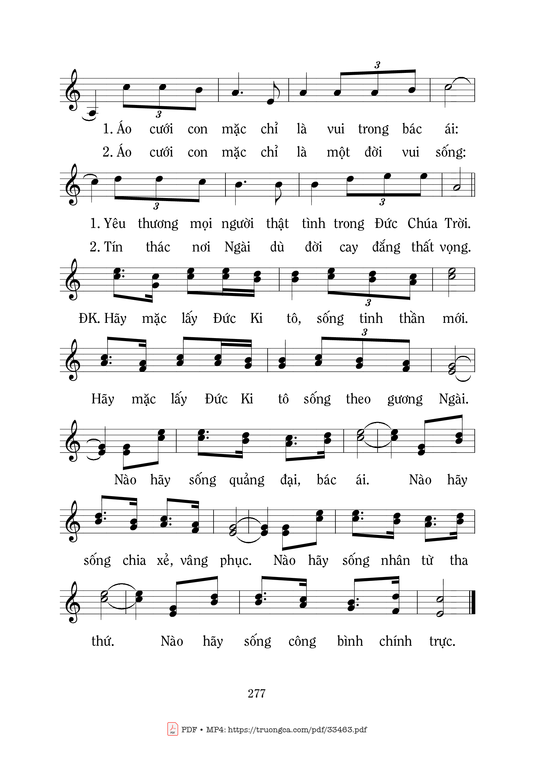 Page 2 of Sheet music PDF Áo Cưới - Mi Trầm