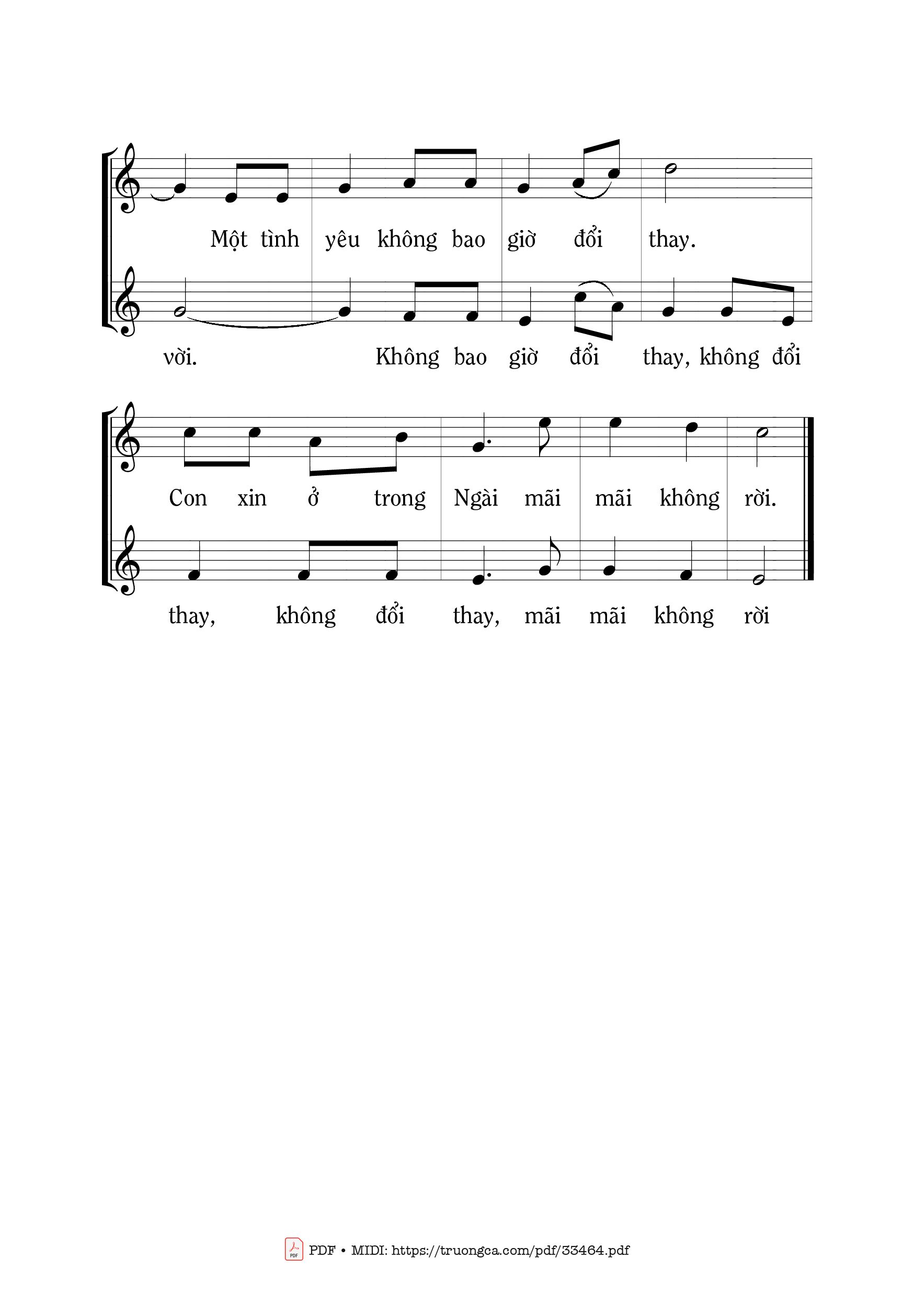 Page 2 of Sheet music PDF Ba Ngôi Một Chúa - Mi Trầm
