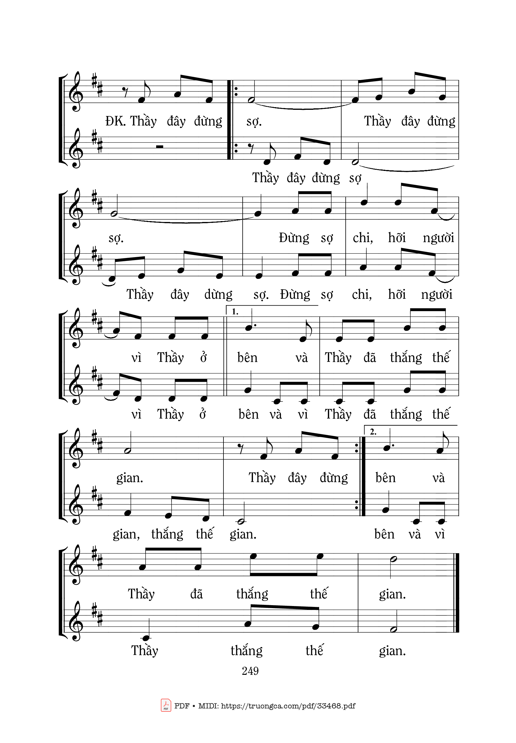 Page 2 of Sheet music PDF Con Thuyền Ra Khơi - Mi Trầm