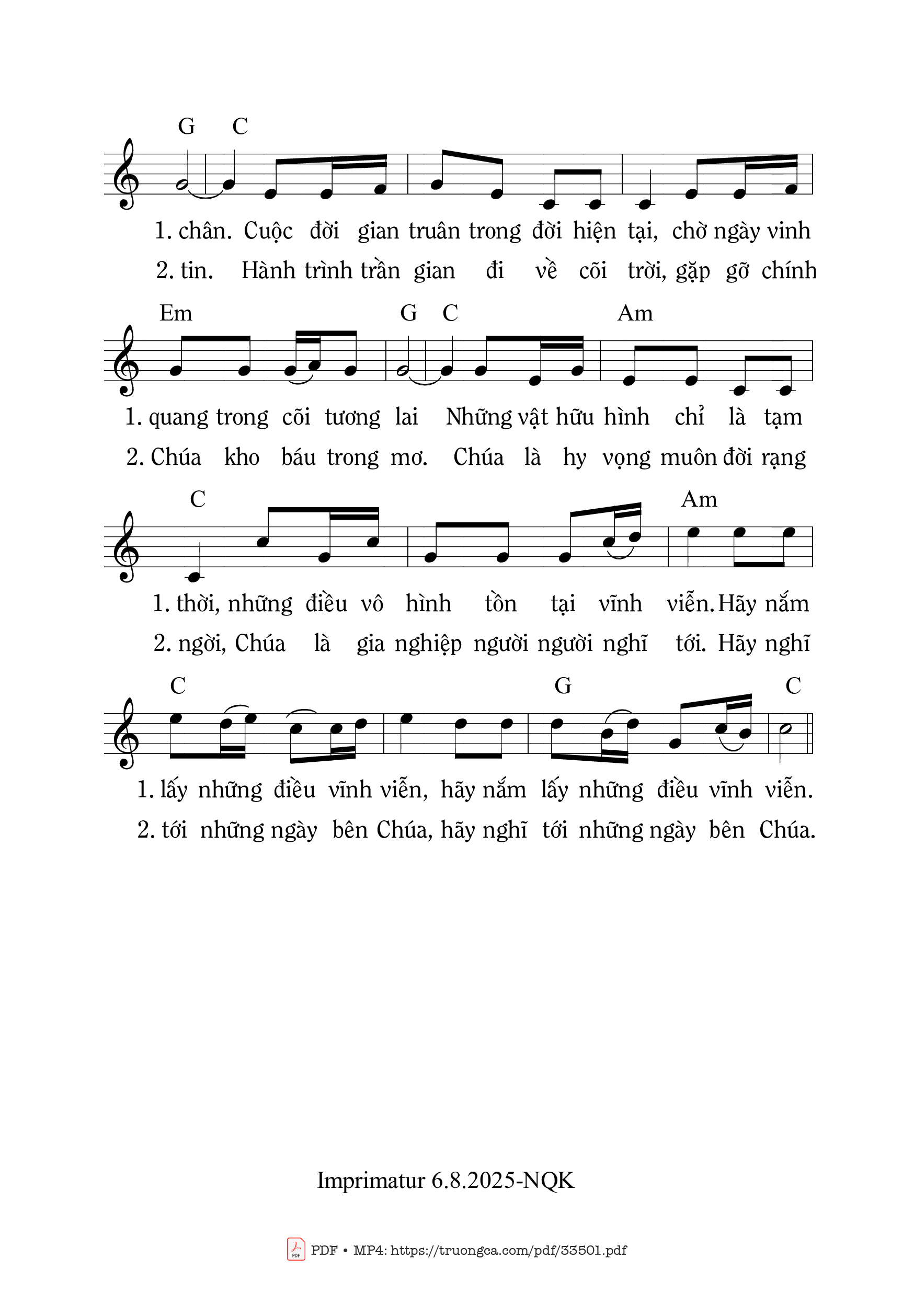 Page 2 of Sheet music PDF Đức Kitô Niềm Hy Vọng Của Chúng Ta - Mi Trầm