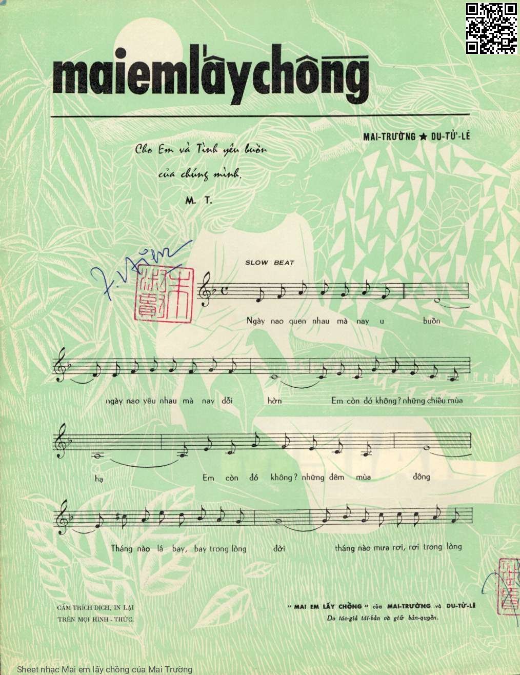 Sheet PDF of Mai em lấy chồng