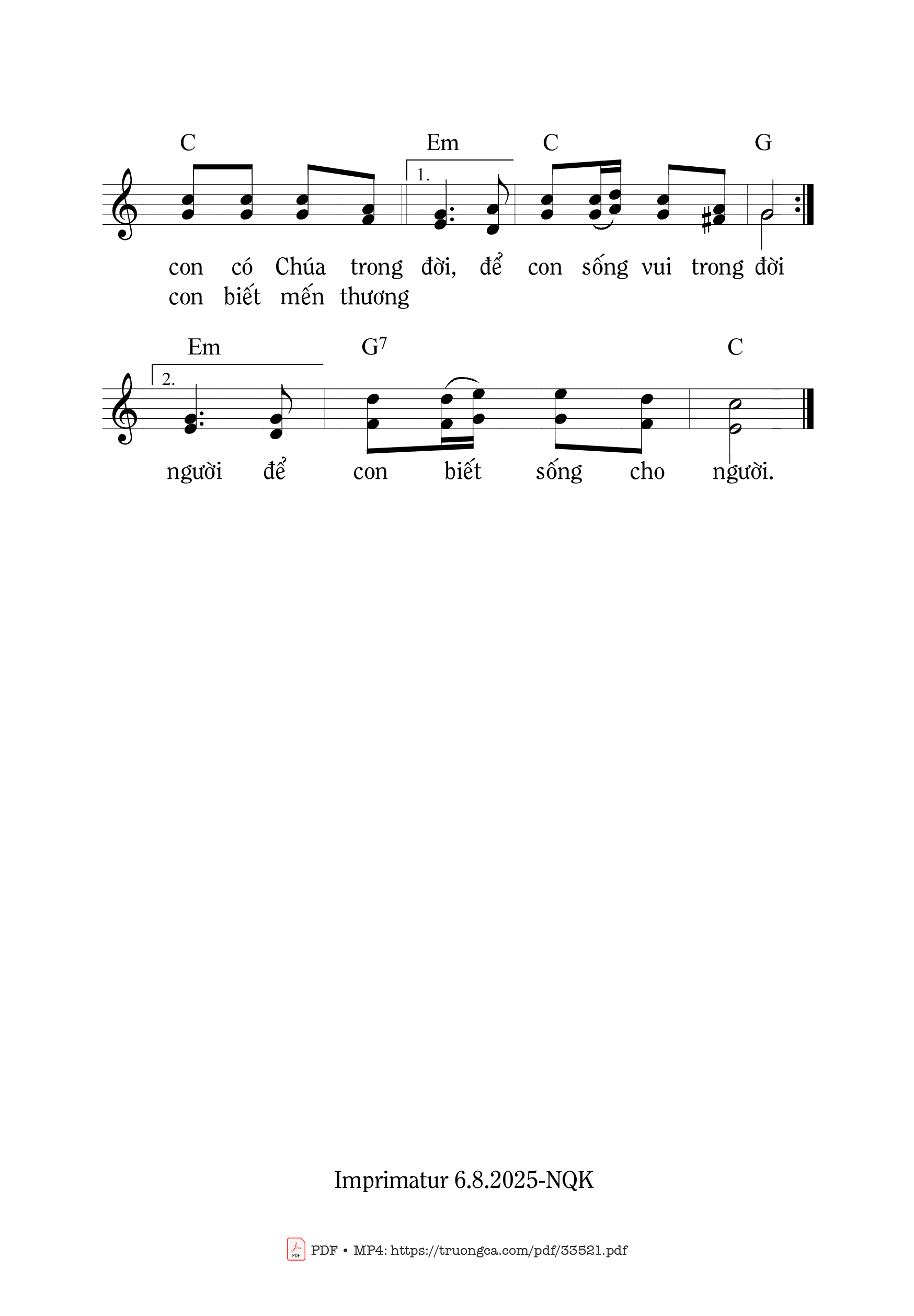 Page 2 of Sheet music PDF Xin Thắp Lên - Mi Trầm