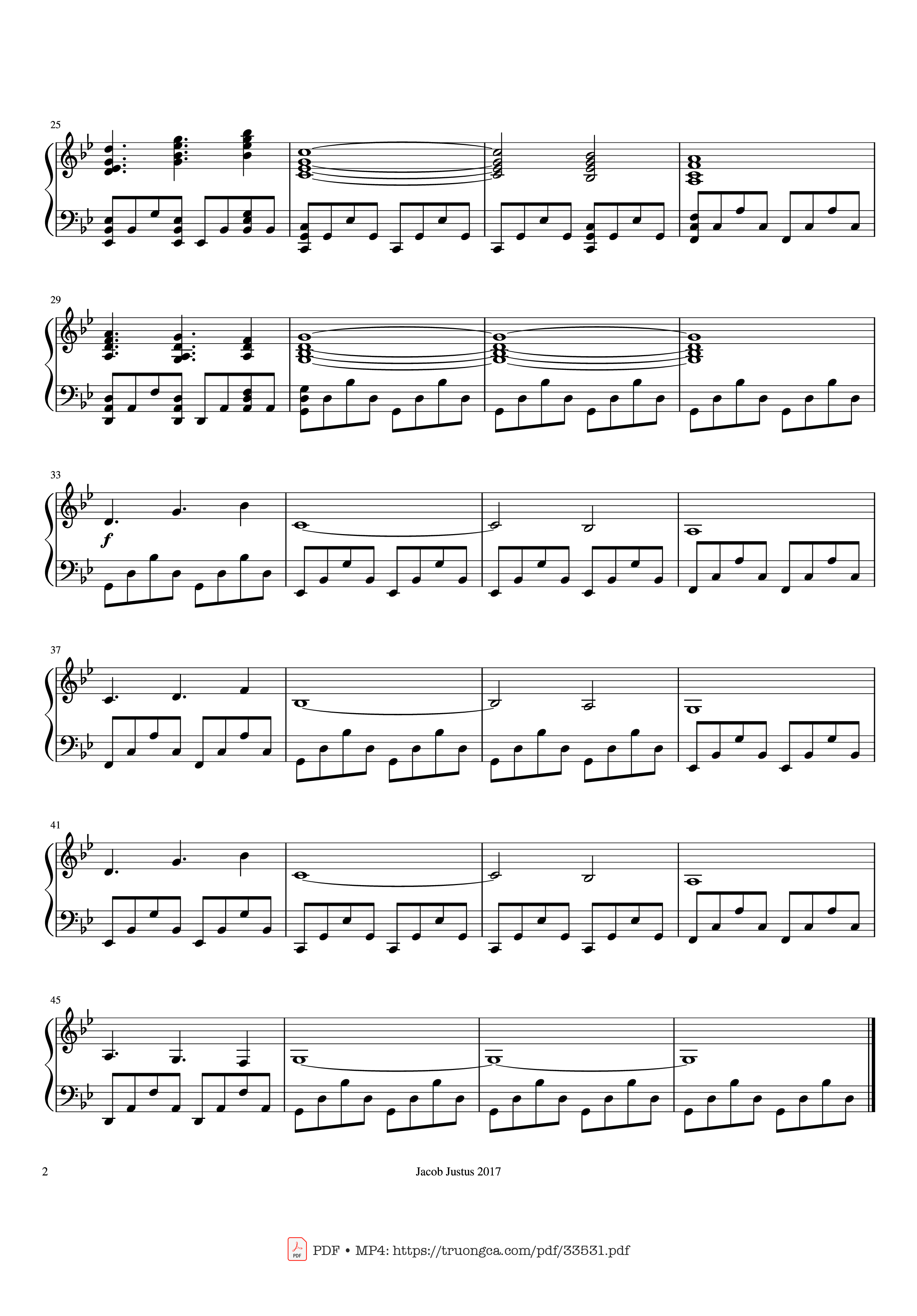 Page 2 of Sheet music PDF Piano Now We Are Free Piano (Easy) - Hans Zimmer