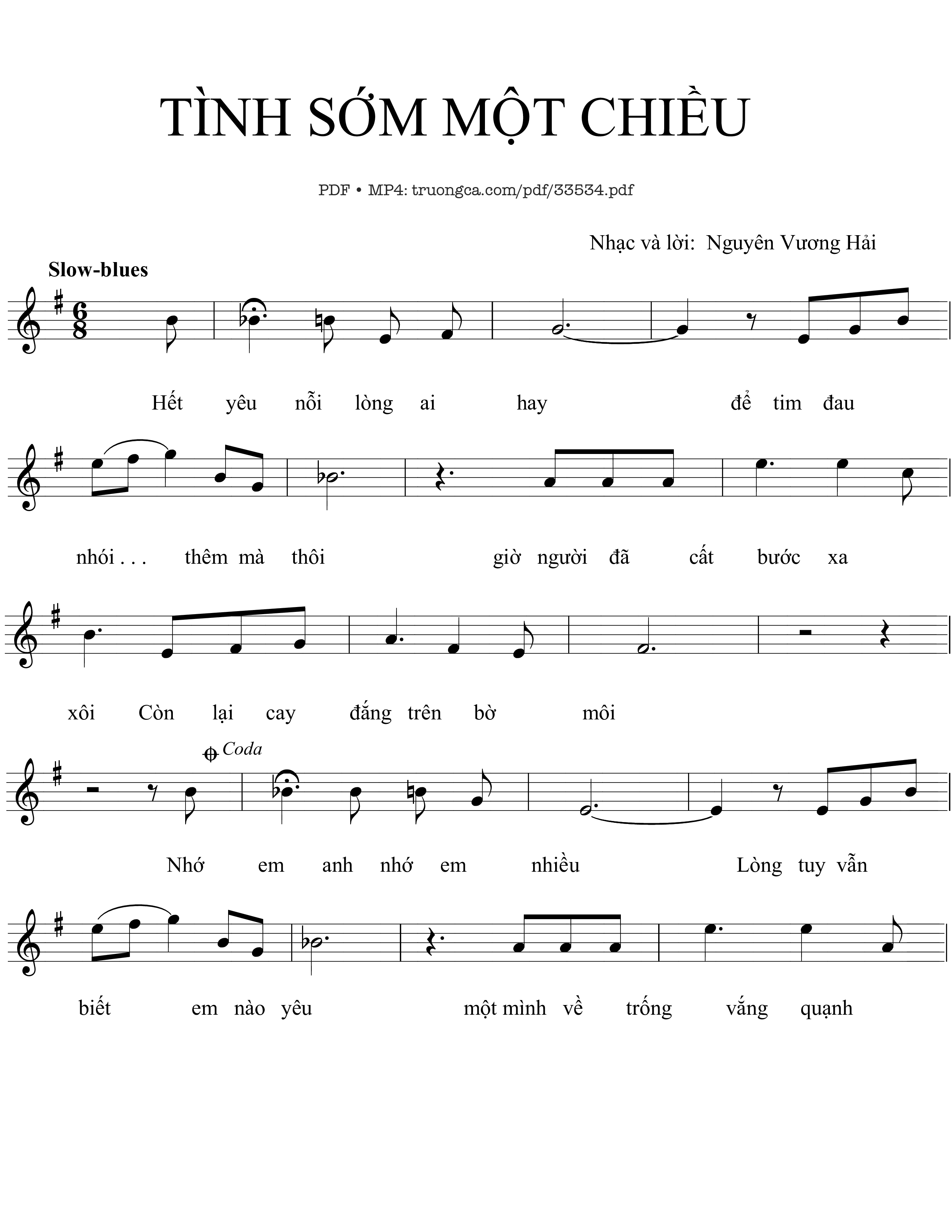 Tình sớm một chiều