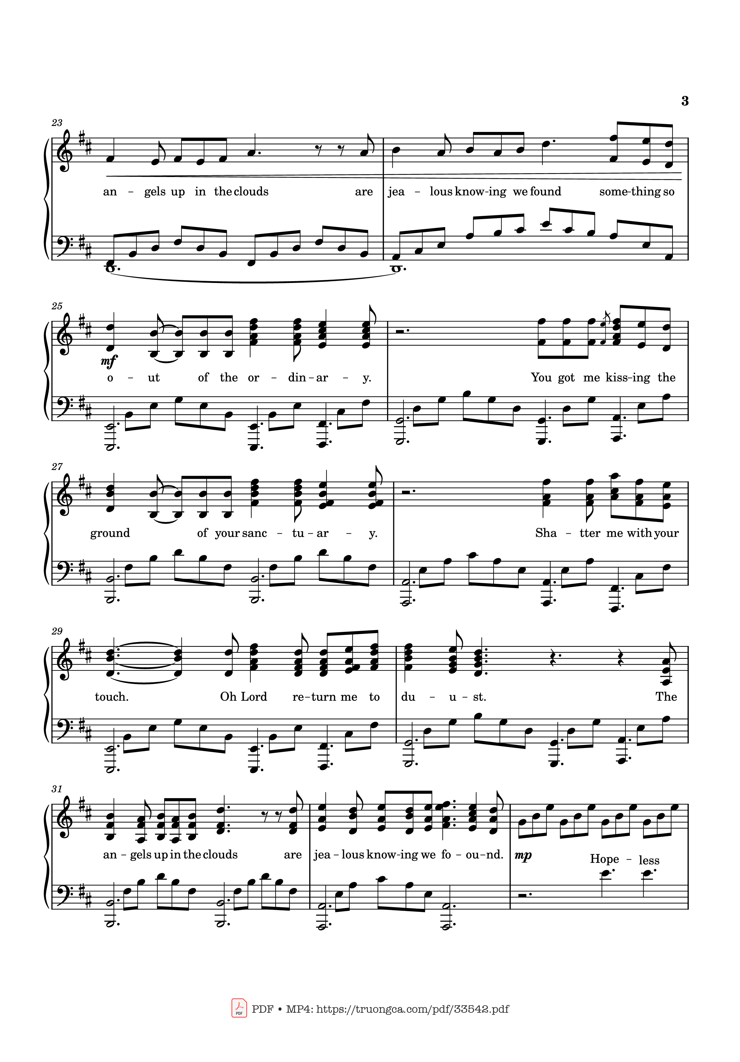 Page 3 of Sheet music PDF Piano Ordinary Piano - Transcribed by: Calix Huang