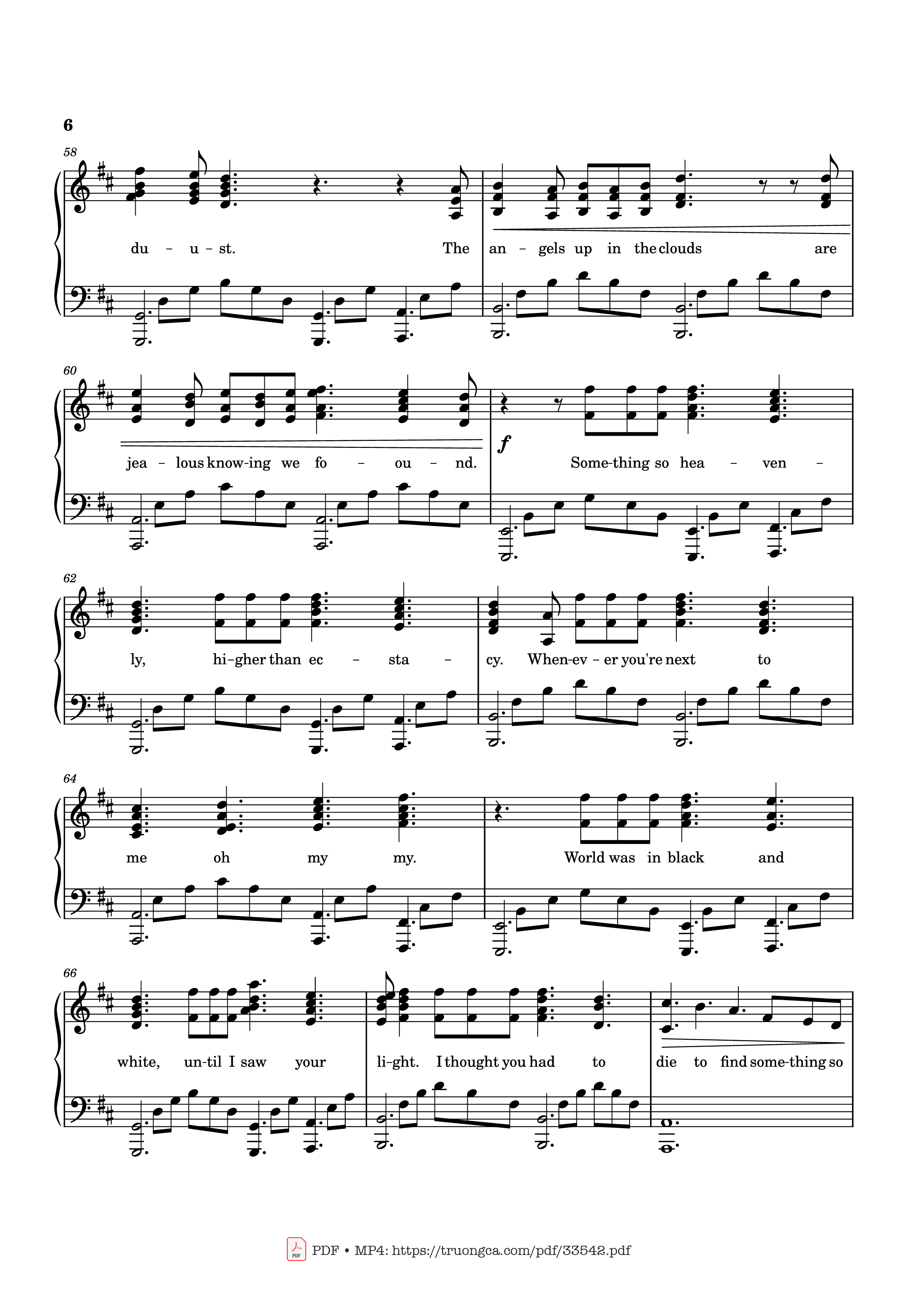 Page 6 of Sheet music PDF Piano Ordinary Piano - Transcribed by: Calix Huang