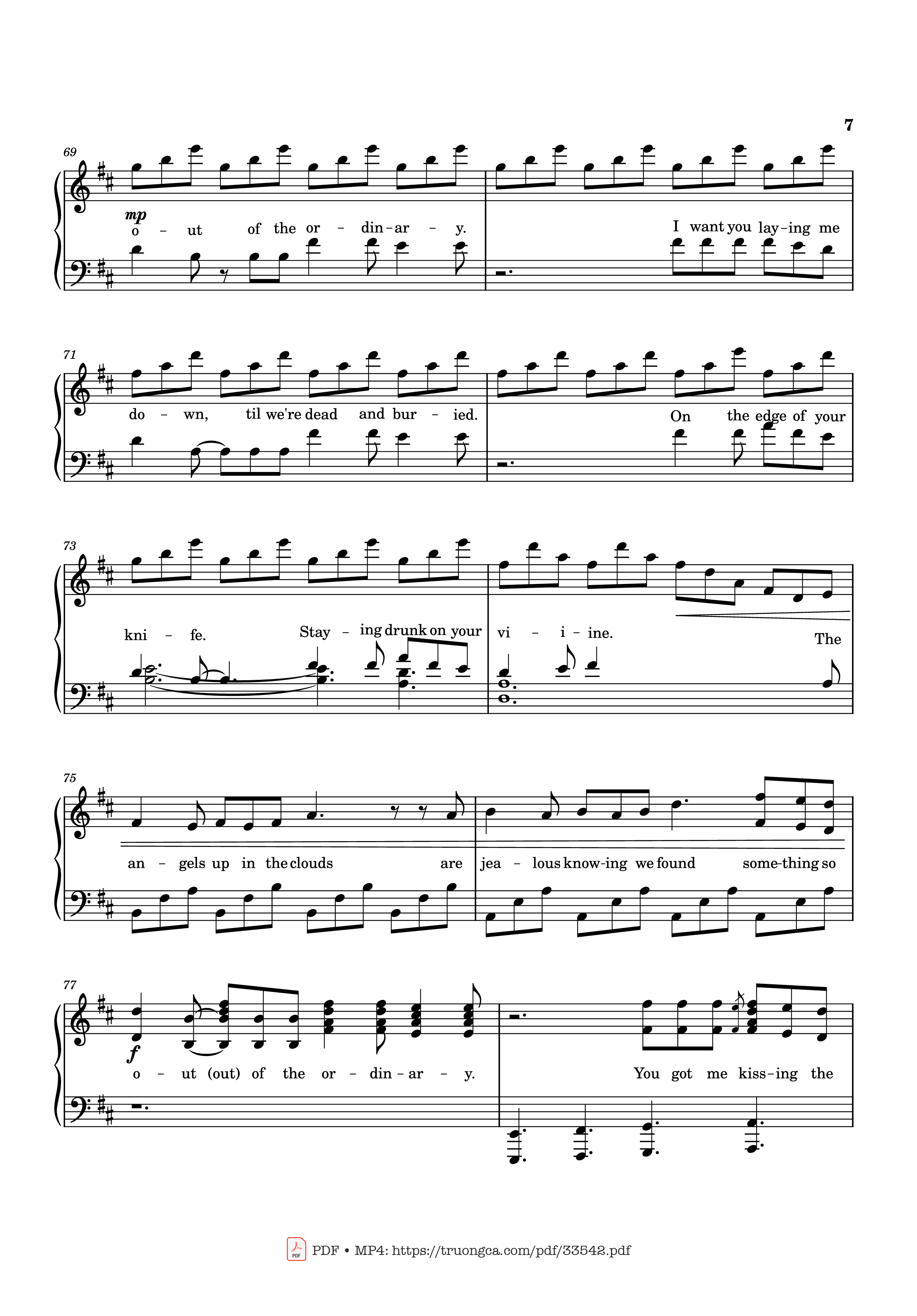 Page 7 of Sheet music PDF Piano Ordinary Piano - Transcribed by: Calix Huang