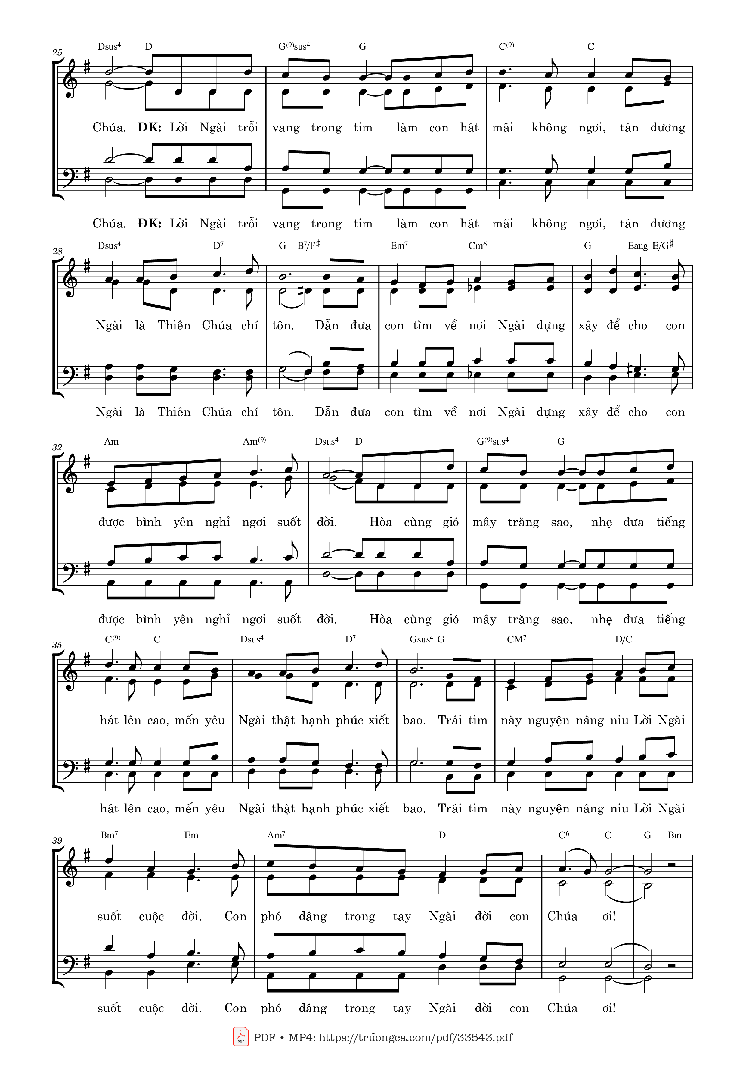 Page 2 of Sheet music PDF Tiếng Chúa trong con - Trang Hồ
