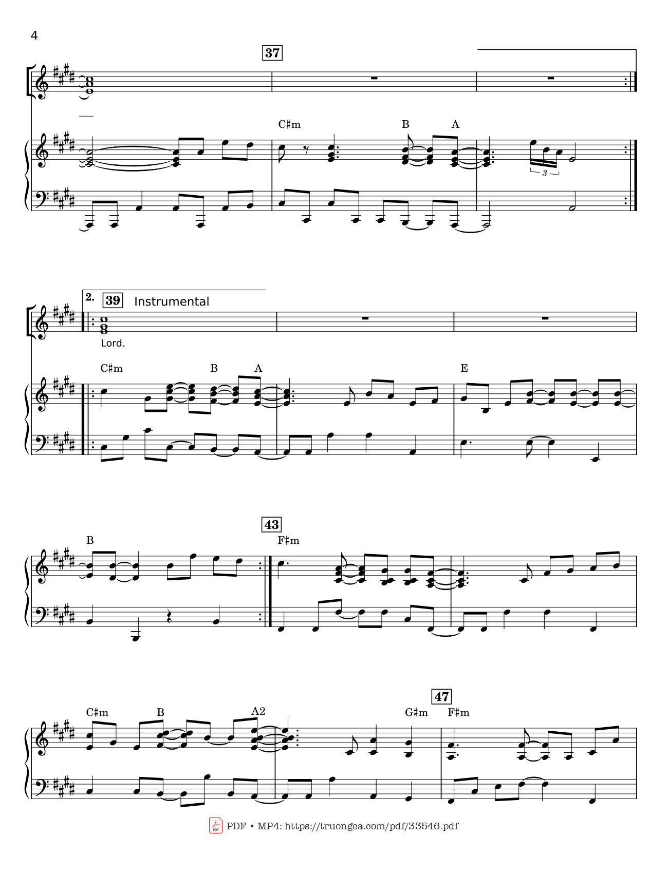 Page 4 of Sheet music PDF Glory To The Lord Piano - LYNN DESHAZO