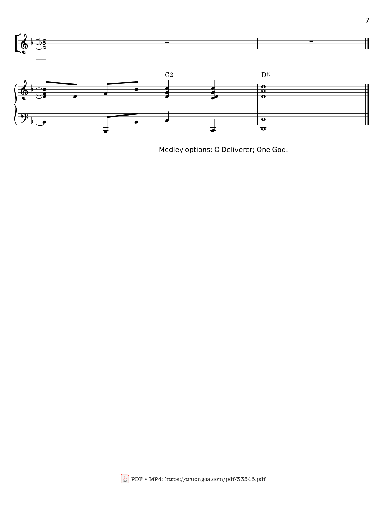 Page 7 of Sheet music PDF Glory To The Lord Piano - LYNN DESHAZO