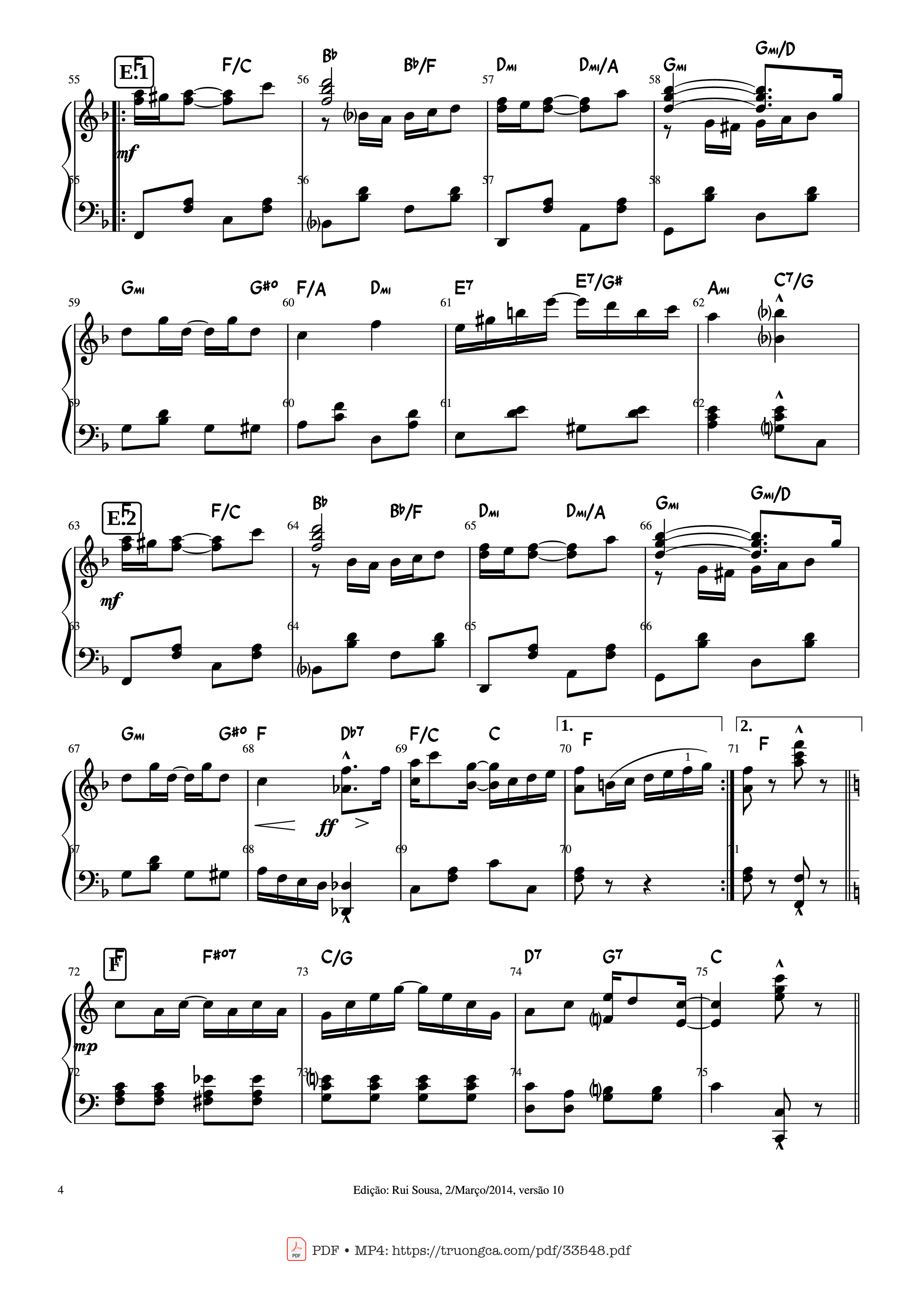 Page 4 of Sheet music PDF Piano The Entertainer (Original Piece Piano) - Scott Joplin