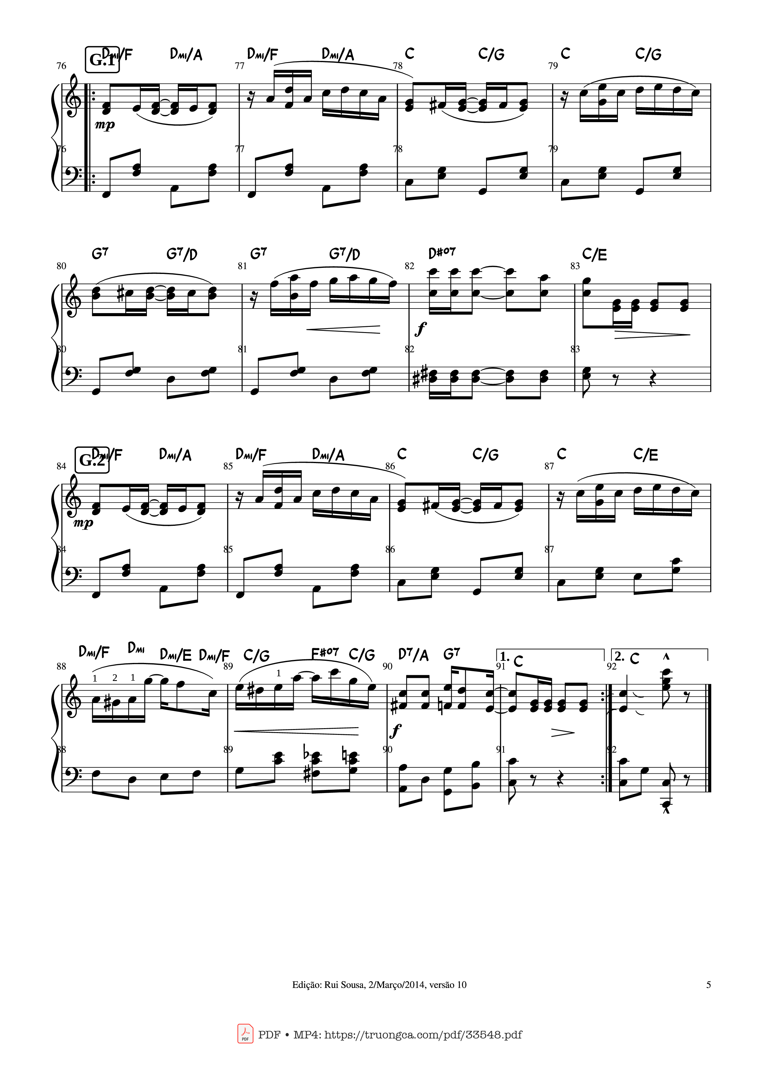 Page 5 of Sheet music PDF Piano The Entertainer (Original Piece Piano) - Scott Joplin