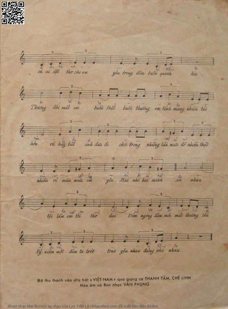 Page 3 of Sheet music PDF Mai lỡ mình xa nhau - Lưu Trần Lê