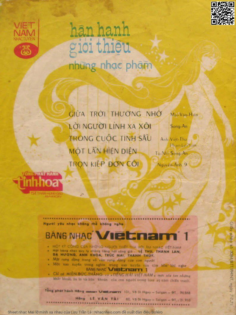 Page 4 of Sheet music PDF Mai lỡ mình xa nhau - Lưu Trần Lê