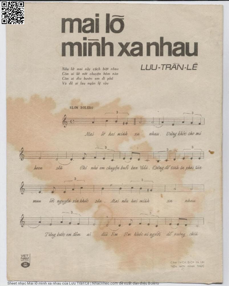 Page 6 of Sheet music PDF Mai lỡ mình xa nhau - Lưu Trần Lê