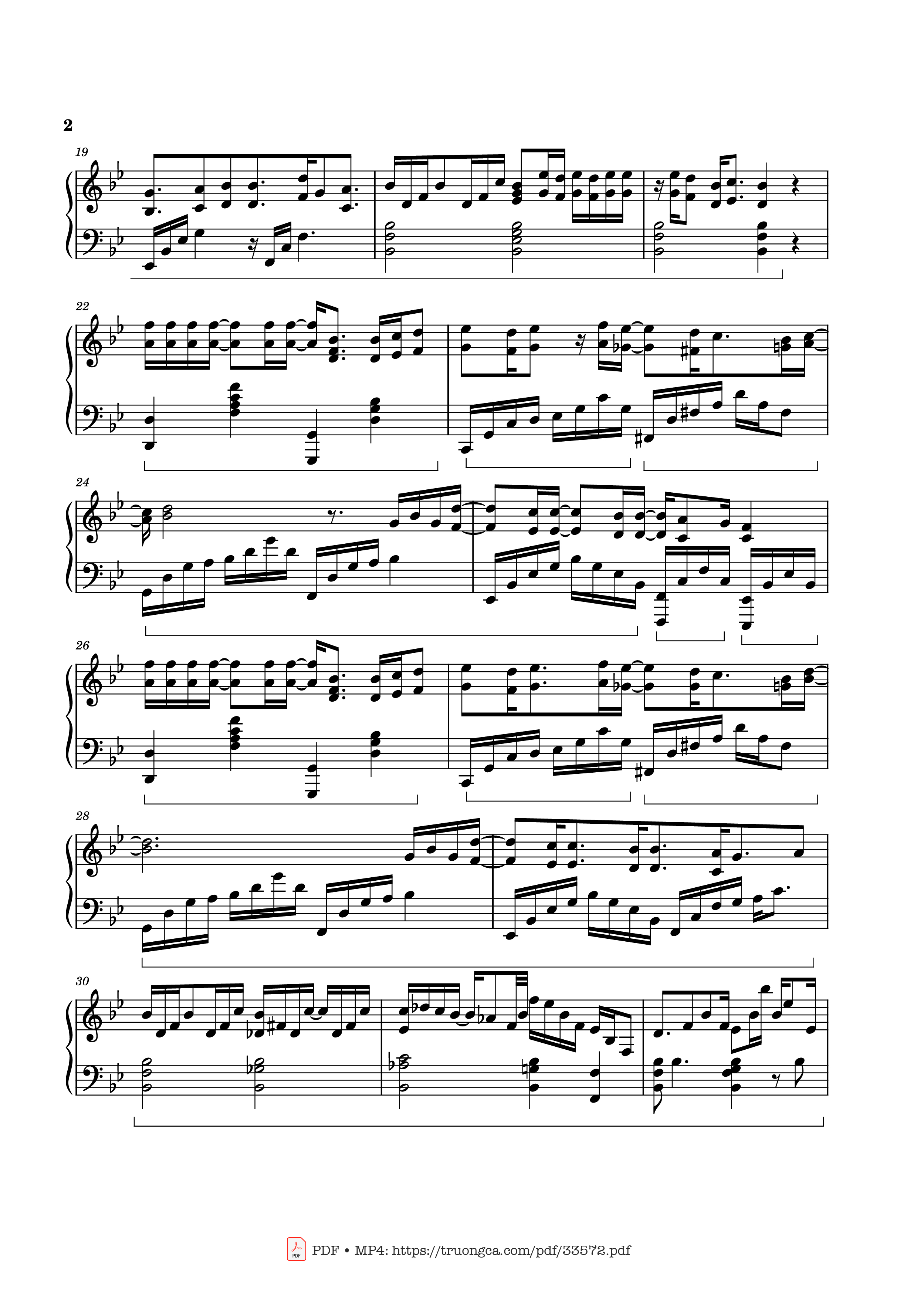 Page 2 of Sheet music PDF Piano Got To Believe in Magic Piano - Ethan Javier