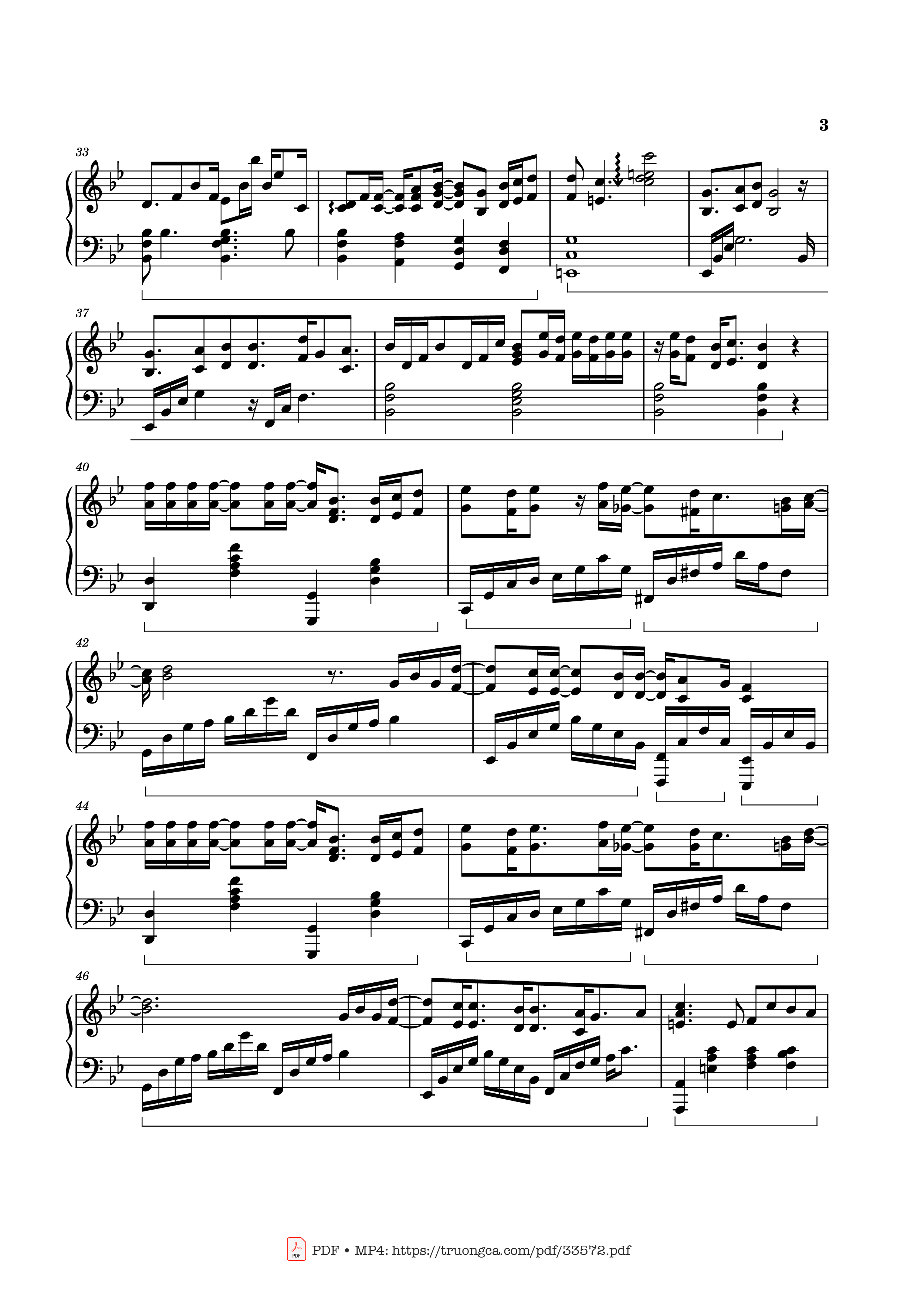 Page 3 of Sheet music PDF Piano Got To Believe in Magic Piano - Ethan Javier