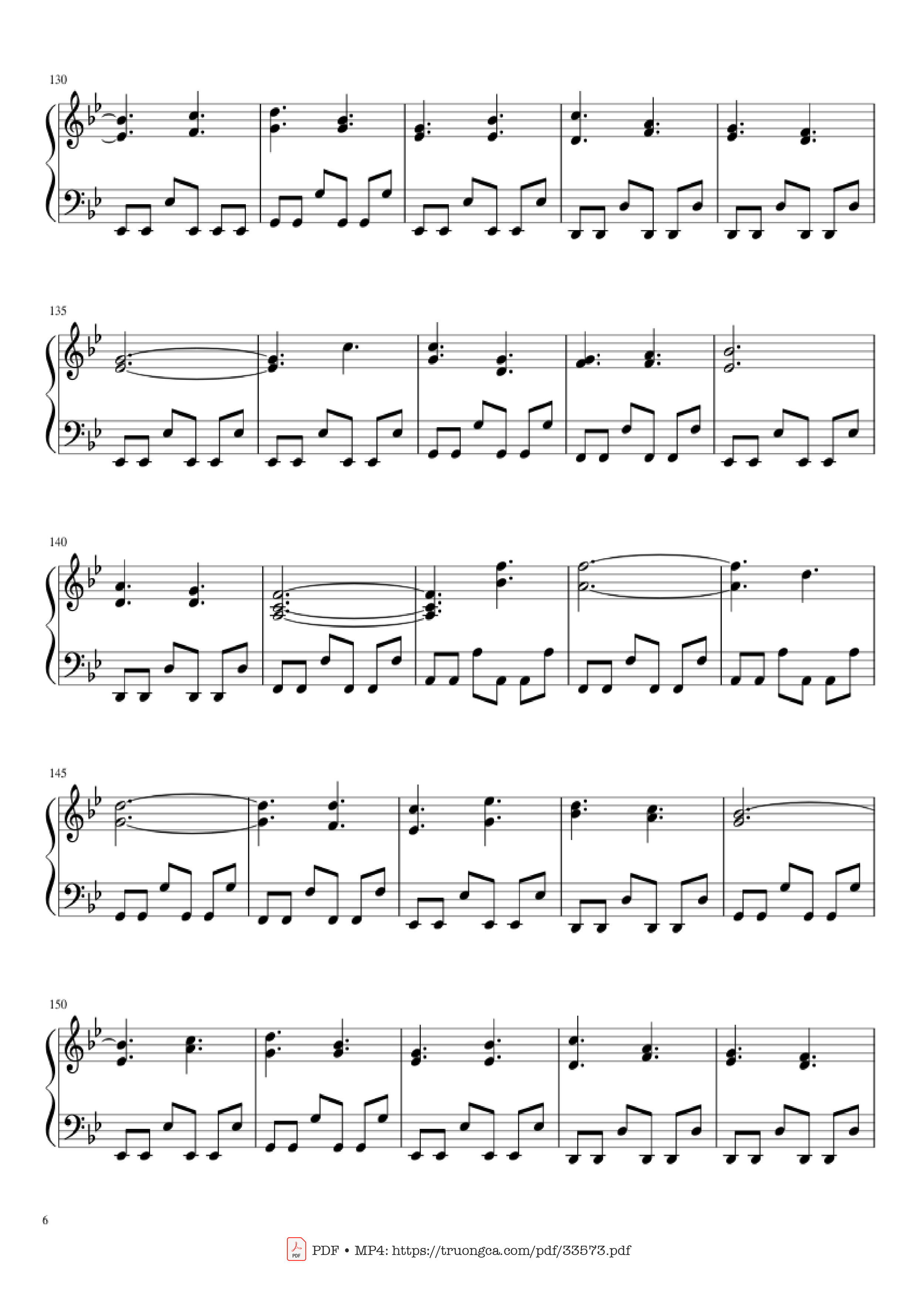 Page 6 of Sheet music PDF Piano Carol of the Bells Christmas Medley Piano - Arr. Xingyu Shui
