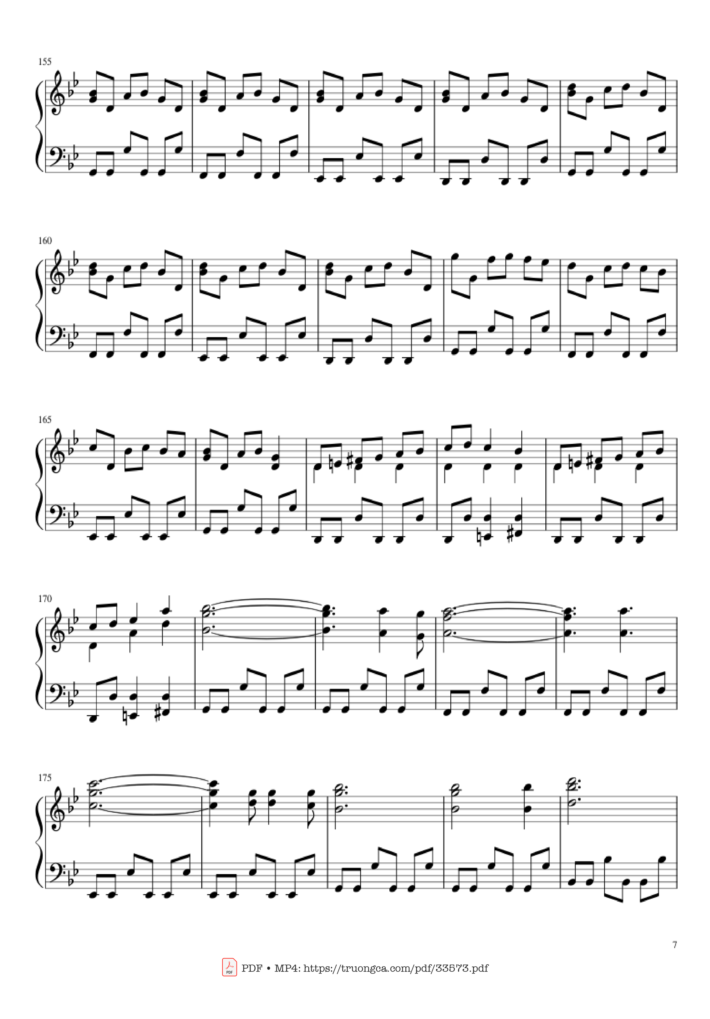 Page 7 of Sheet music PDF Piano Carol of the Bells Christmas Medley Piano - Arr. Xingyu Shui