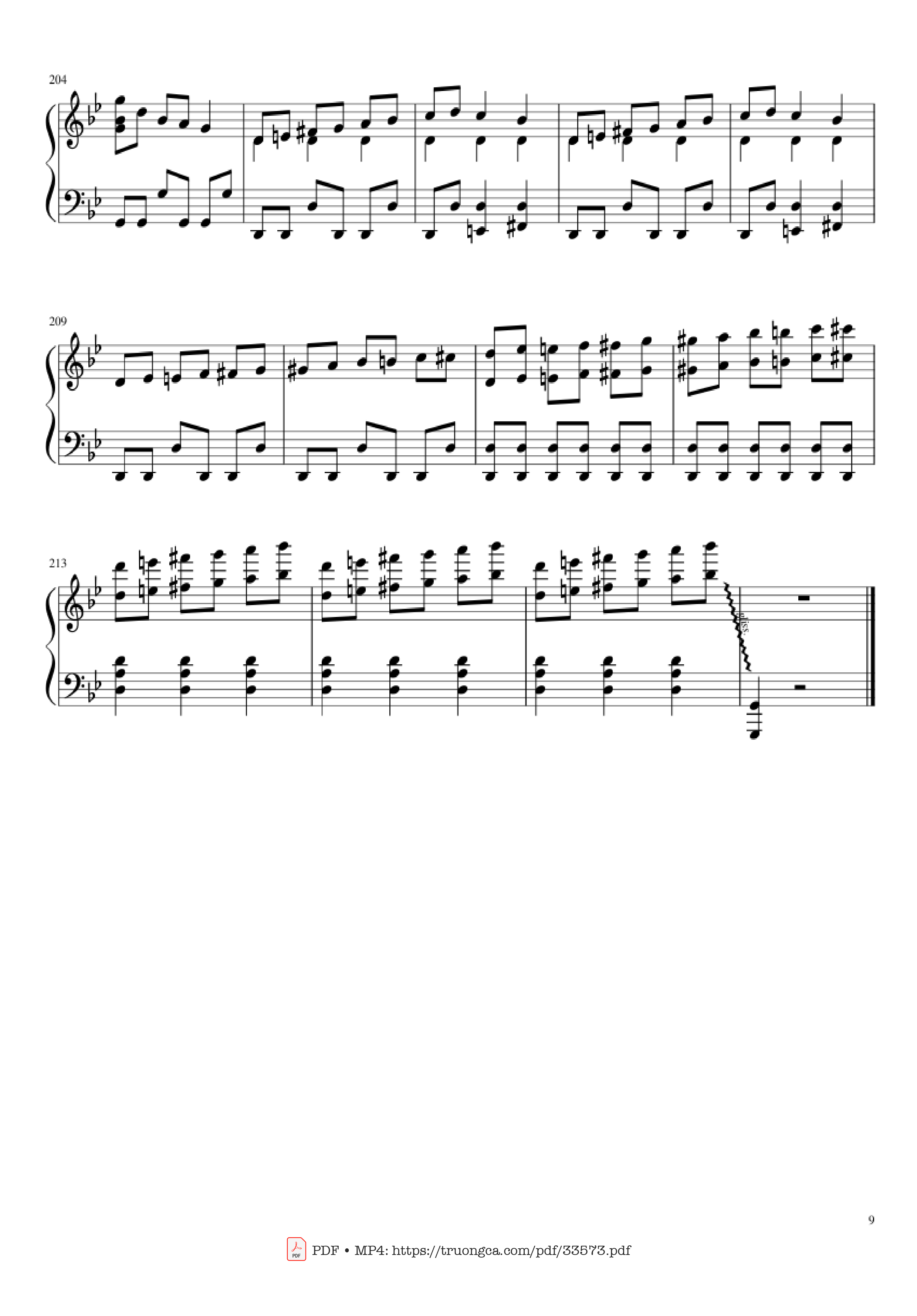 Page 9 of Sheet music PDF Piano Carol of the Bells Christmas Medley Piano - Arr. Xingyu Shui