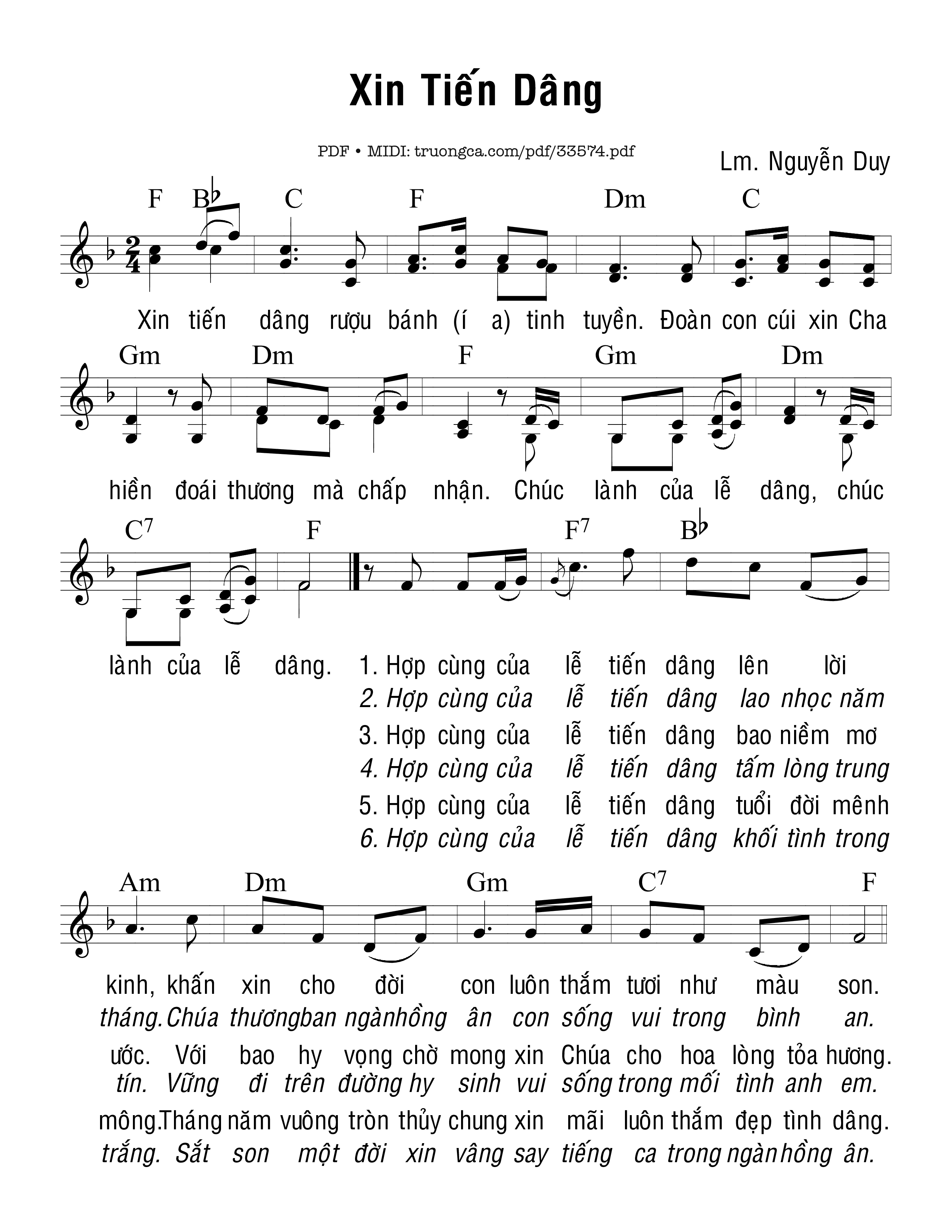 Xin Tiến Dâng - Nguyễn Duy