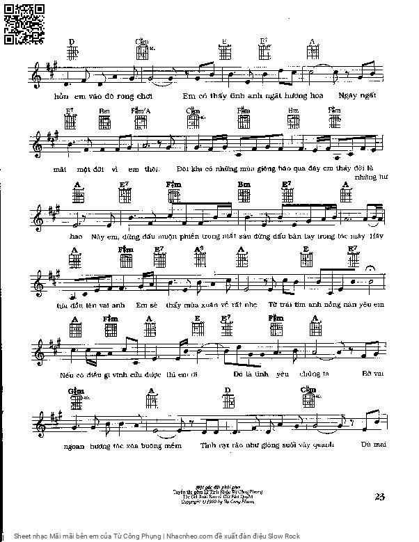 Page 2 of Sheet music PDF Mãi mãi bên em - Từ Công Phụng