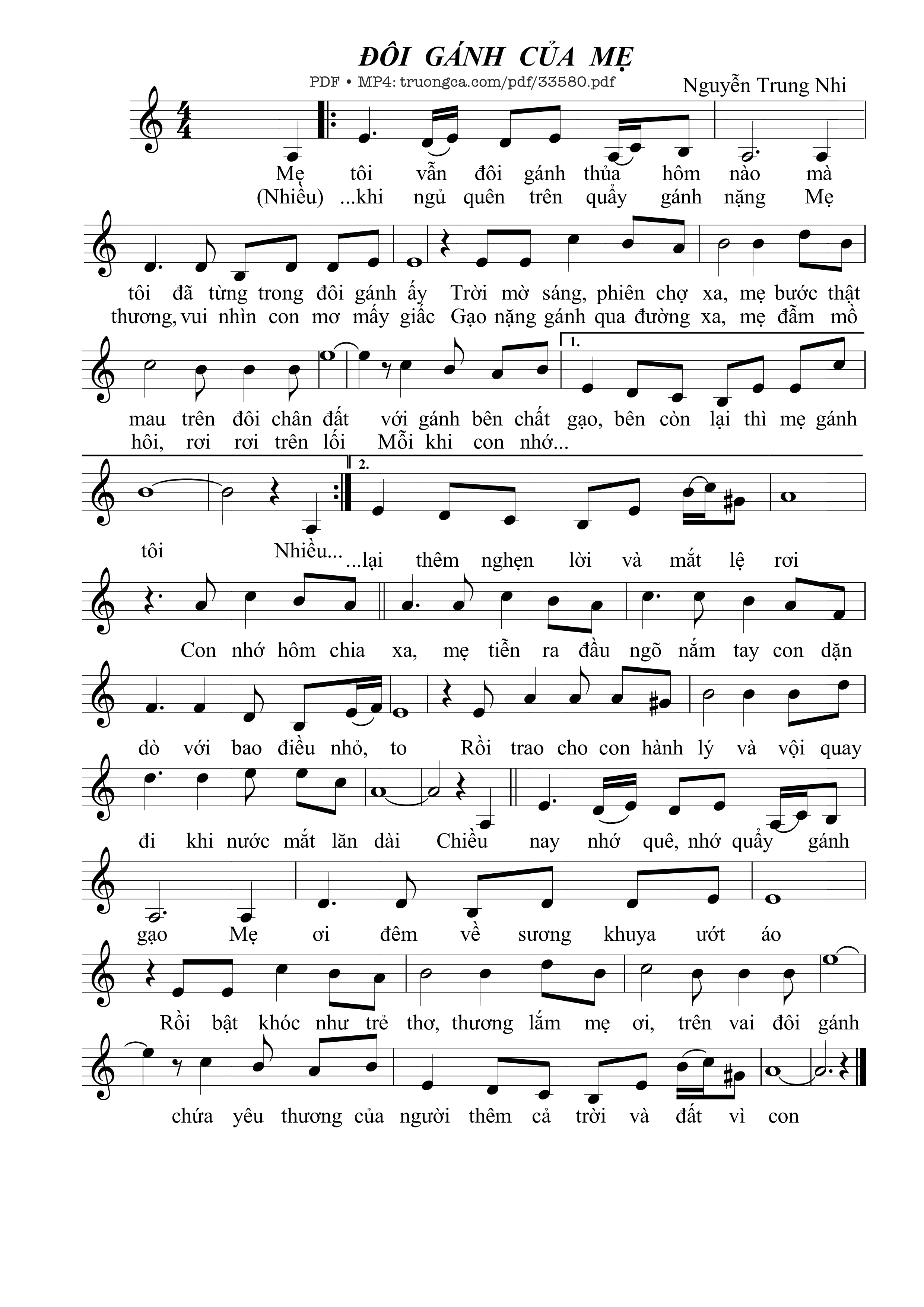 Đôi gánh của mẹ