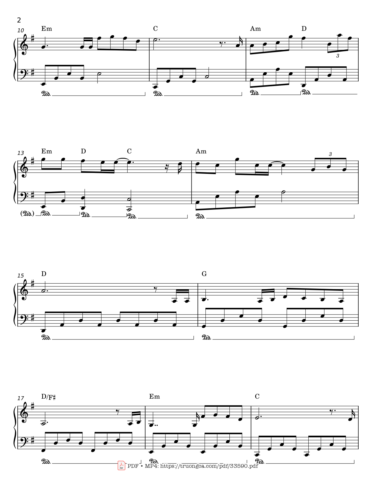 Page 2 of Sheet music PDF Có nhau trọn đời Piano - Đức Trí