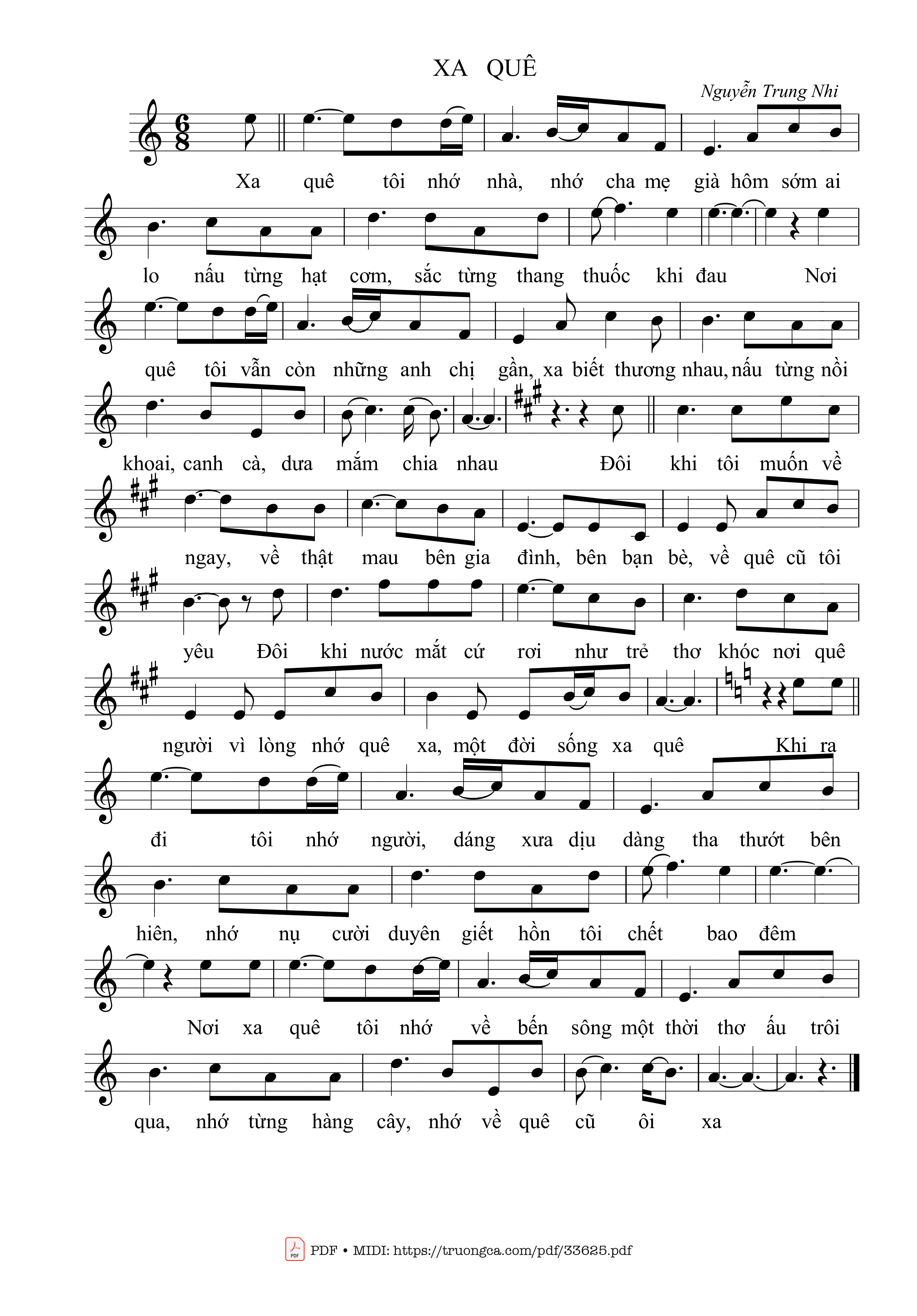 Xa quê - Nguyễn Trung Nhi