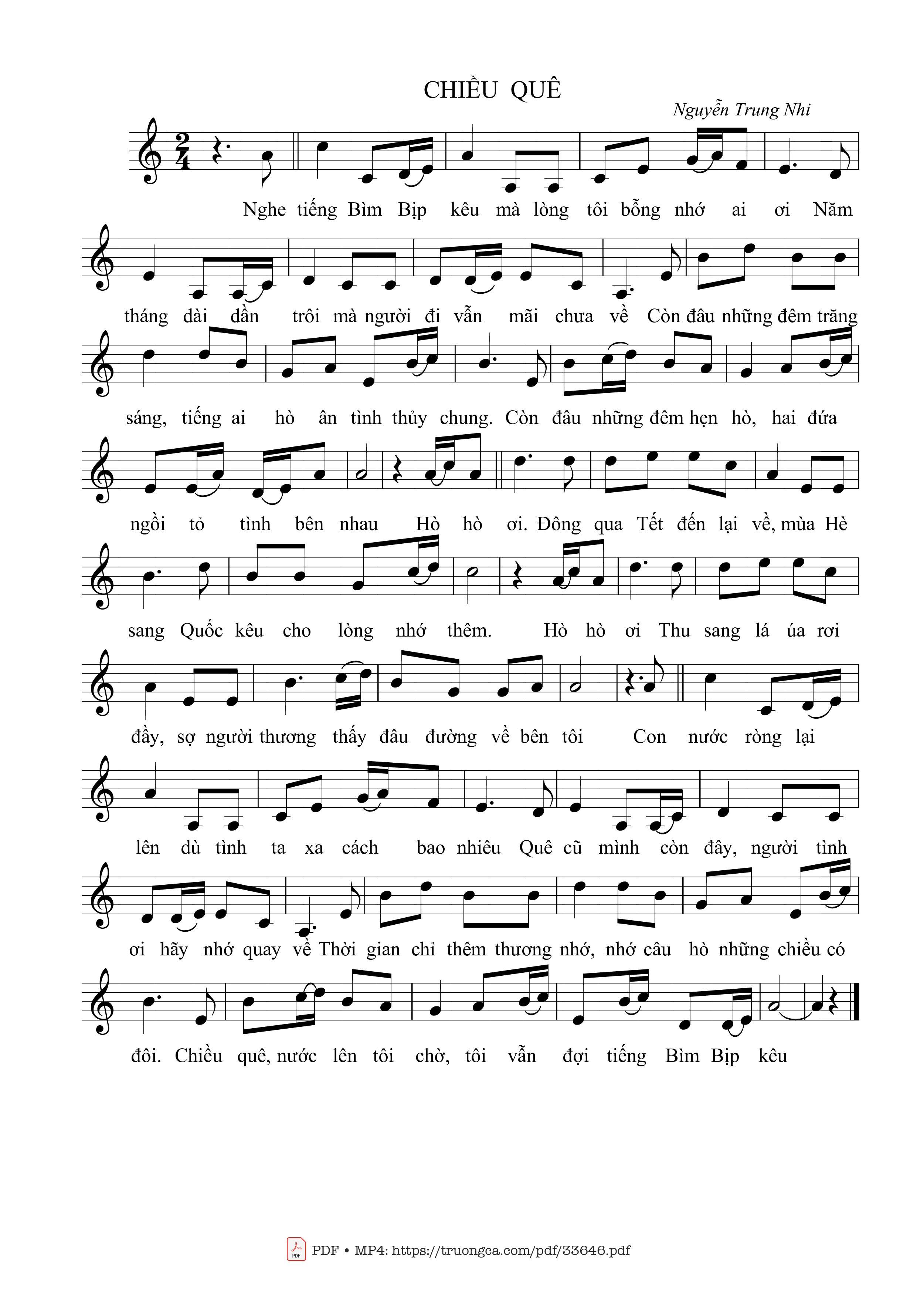 Chiều quê - Nguyễn Trung Nhi