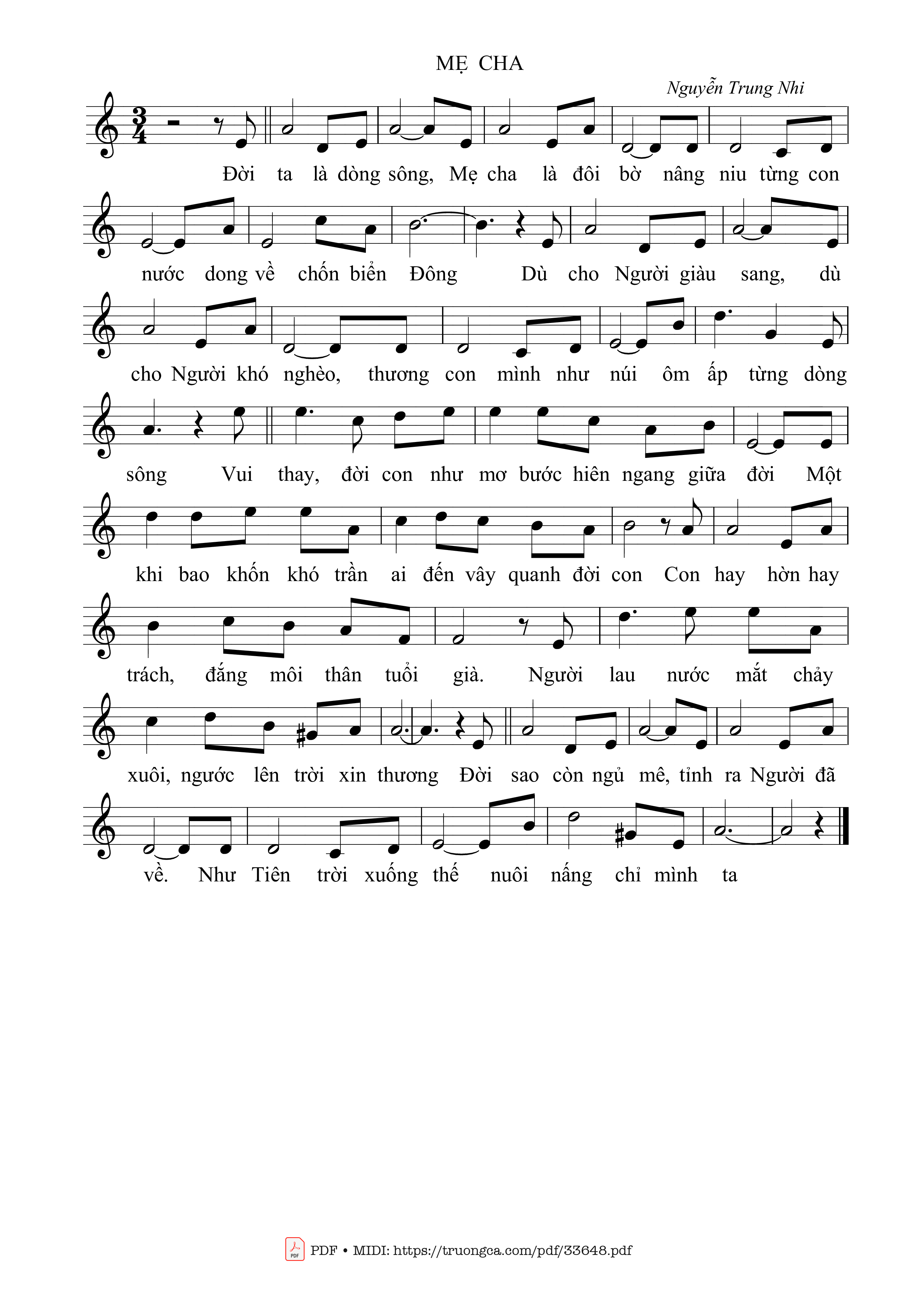 Mẹ cha - Nguyễn Trung Nhi